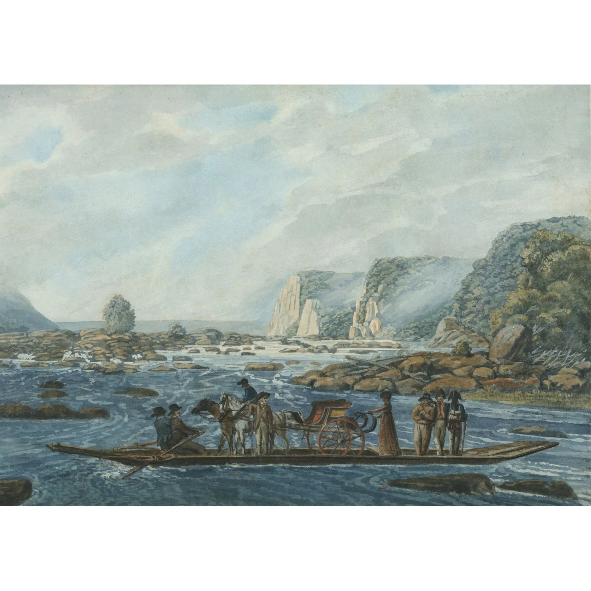 Ferry Scene Print