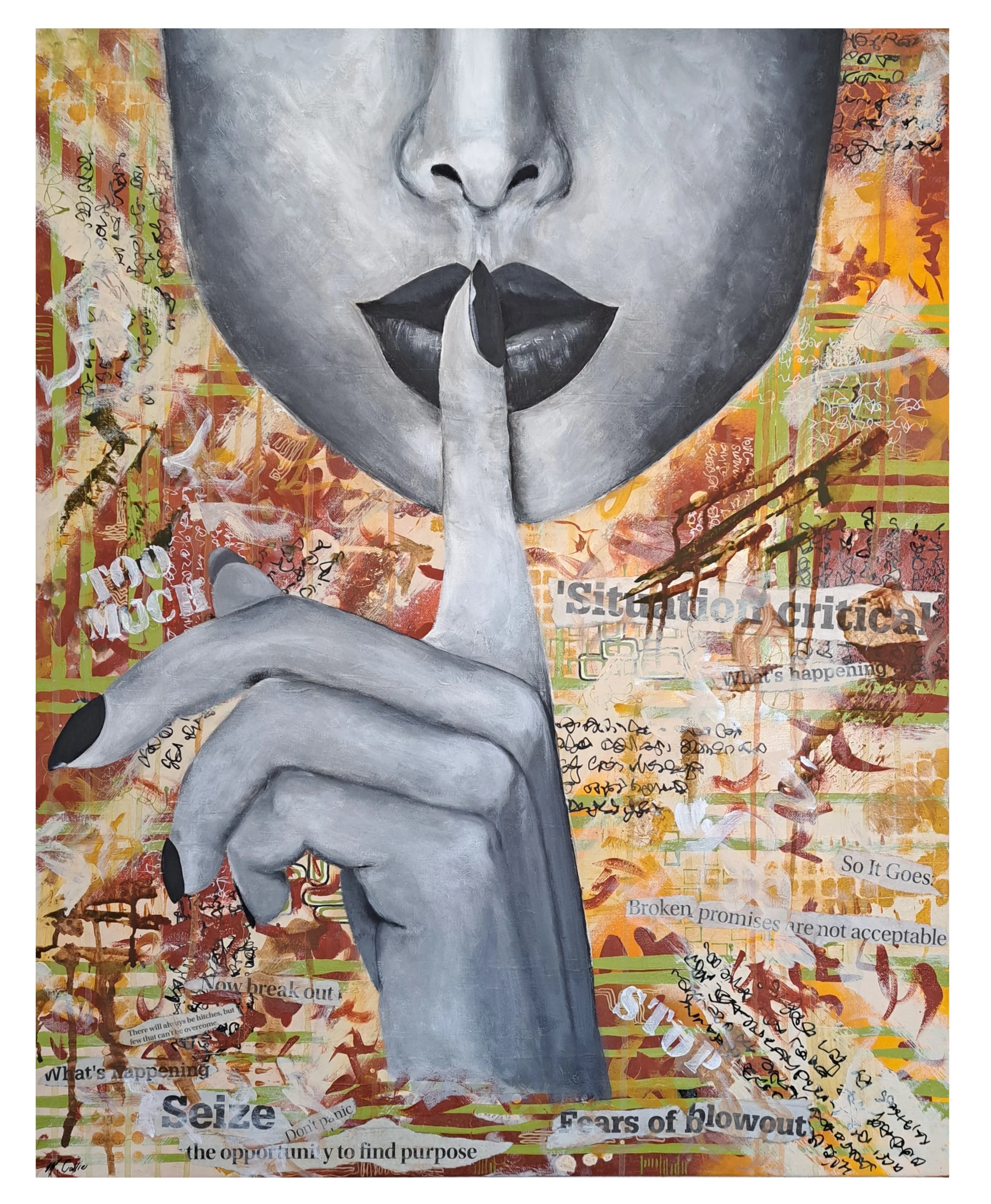 Quieten Down
76 x 61cm