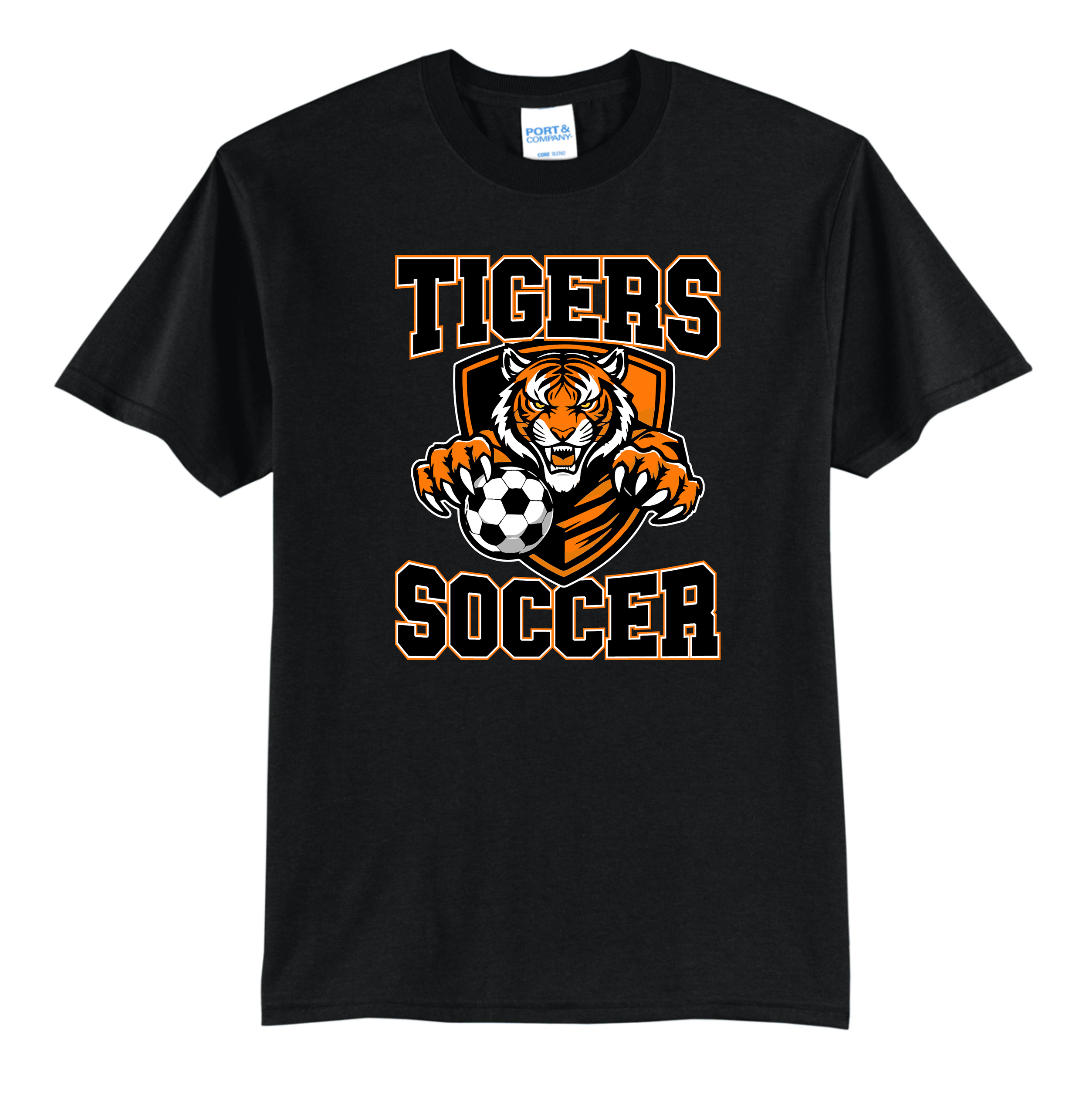 Tiger Soccer Black