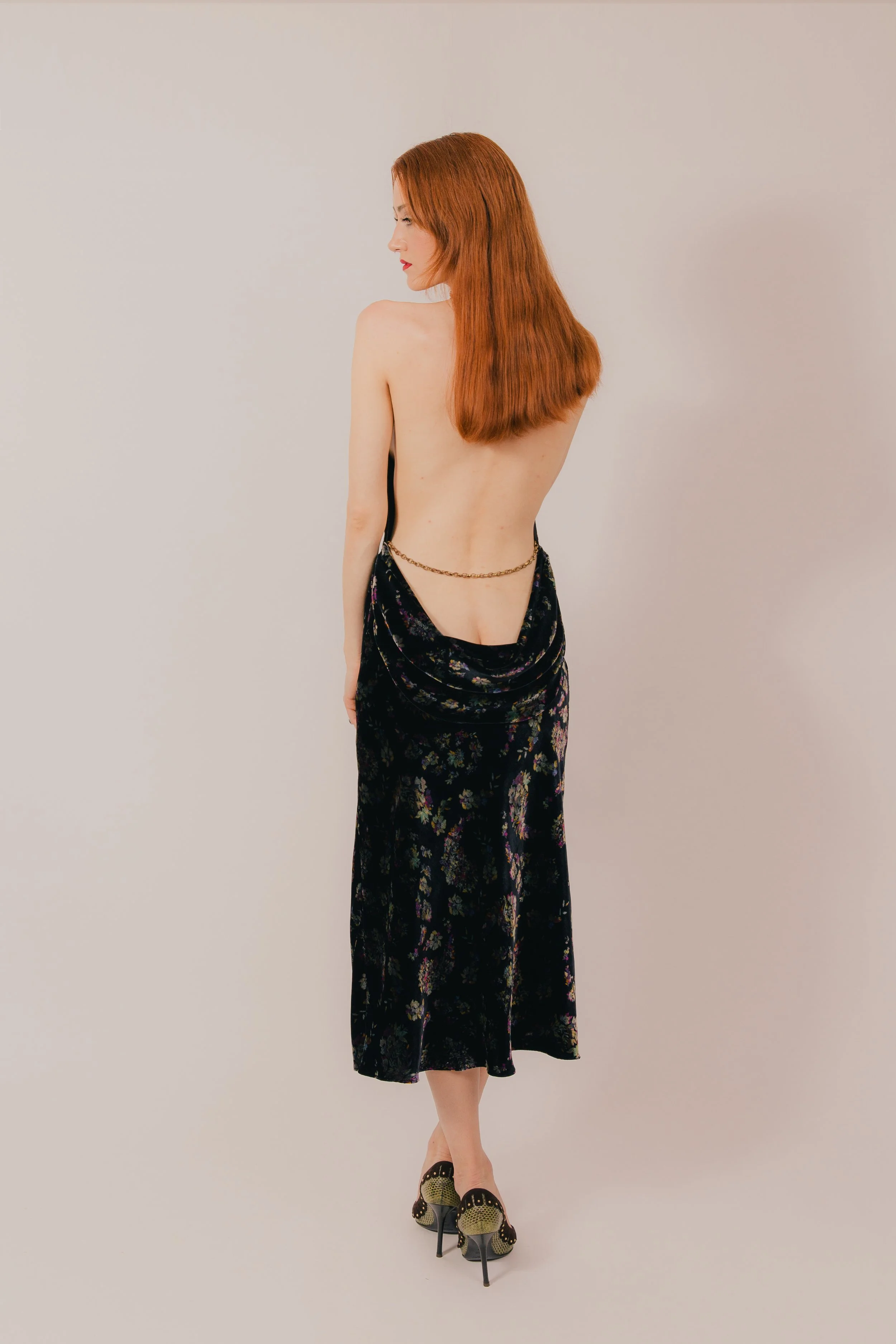 Tôle Peinte Floral Bias Gown — NICOL & FORD