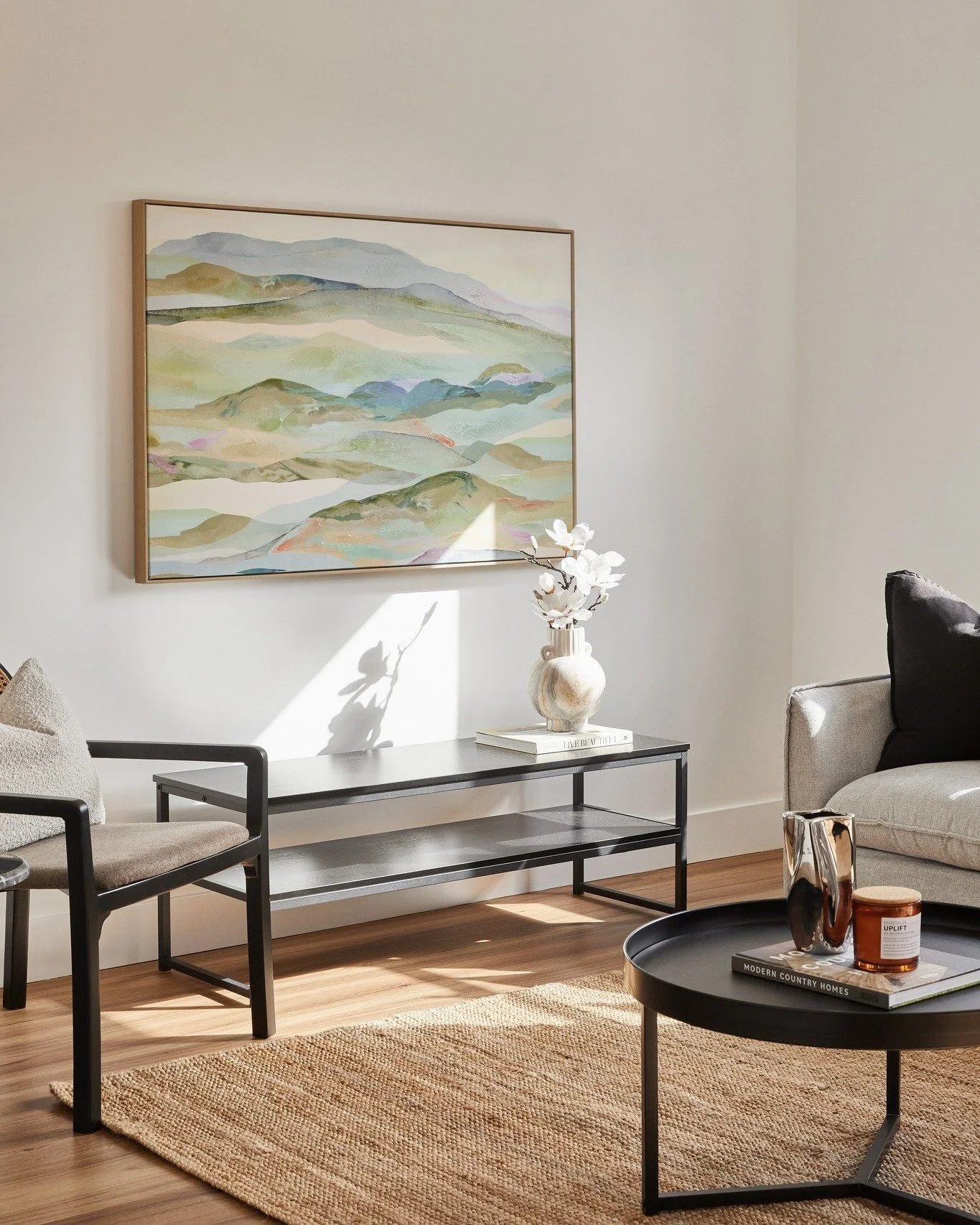 At Style Is Key, every piece is chosen with intention and the target buyer in mind. Artwork creates a focal point while tying together the home&rsquo;s colour palette, soft furnishings add warmth and texture, and considered furniture placement helps 