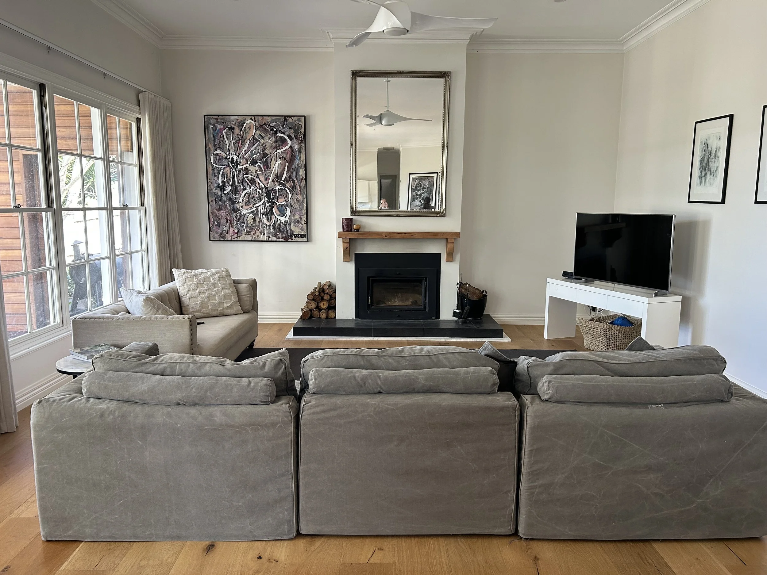 Living room at 9 Trentwood Drive Highton before partial property styling by Style is Key