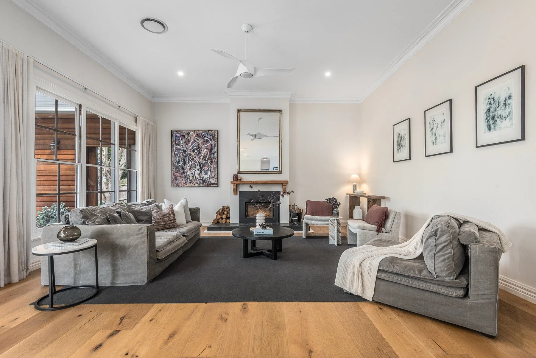 Living room at 9 Trentwood Drive Highton after partial property styling by Style is Key