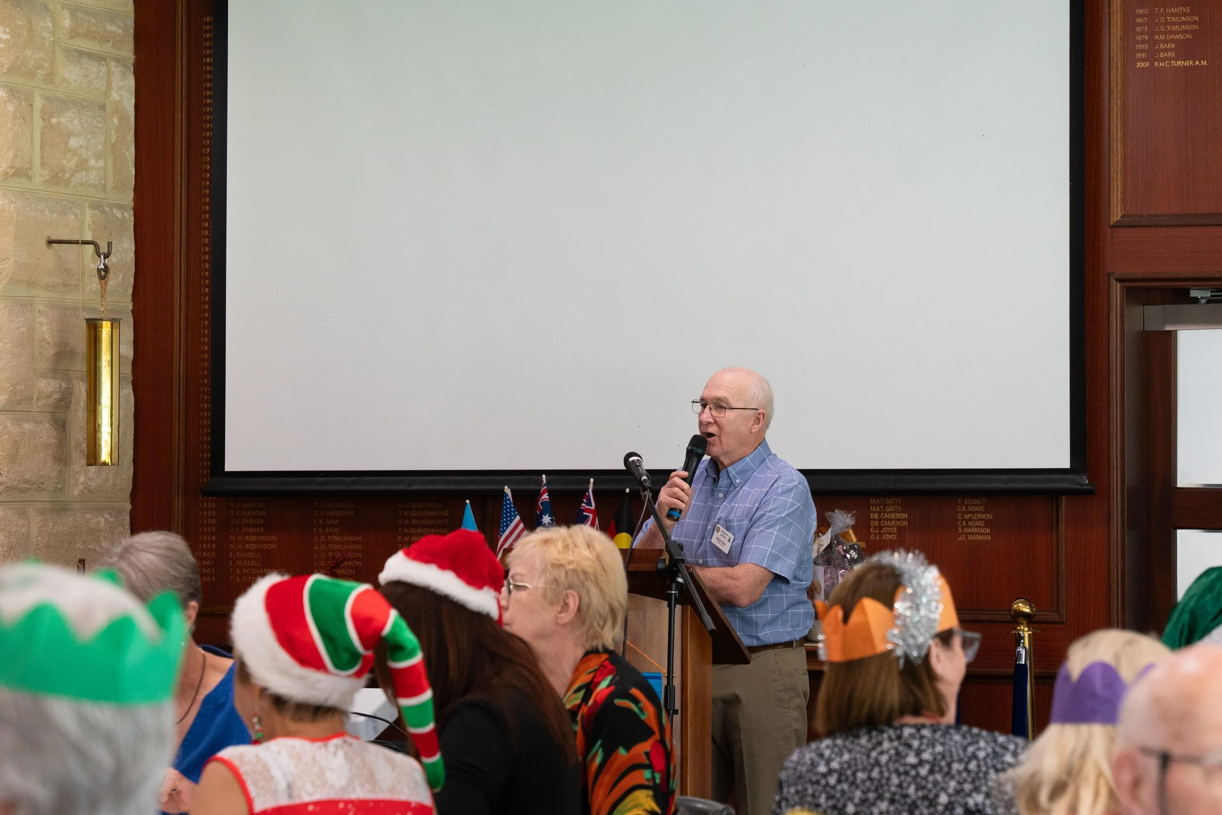 Kelly Gillen doing the introductions - way to go Kelly!