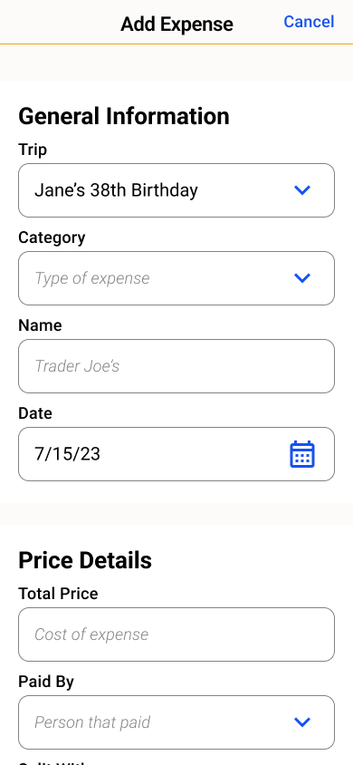 Add Expense Form, Empty.png