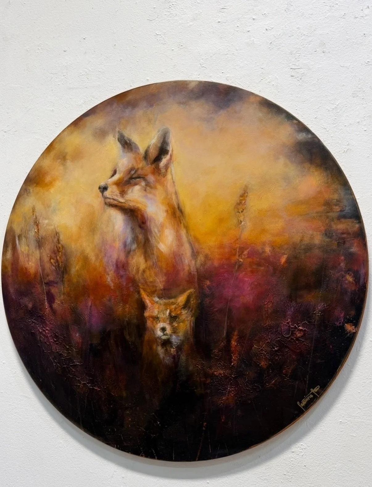 Sold 🧡

&ldquo;Under the Same Light&rdquo;, 73 &times; 73 cm 

So happy these foxes found home too 🫶🏼
Thank you! 

Exhibition is open at @galleria4kuus until October 23.

Tue 10&ndash;16
Wed&ndash;Fri 11&ndash;17
Sat&ndash;Sun 12&ndash;16

Uudenma