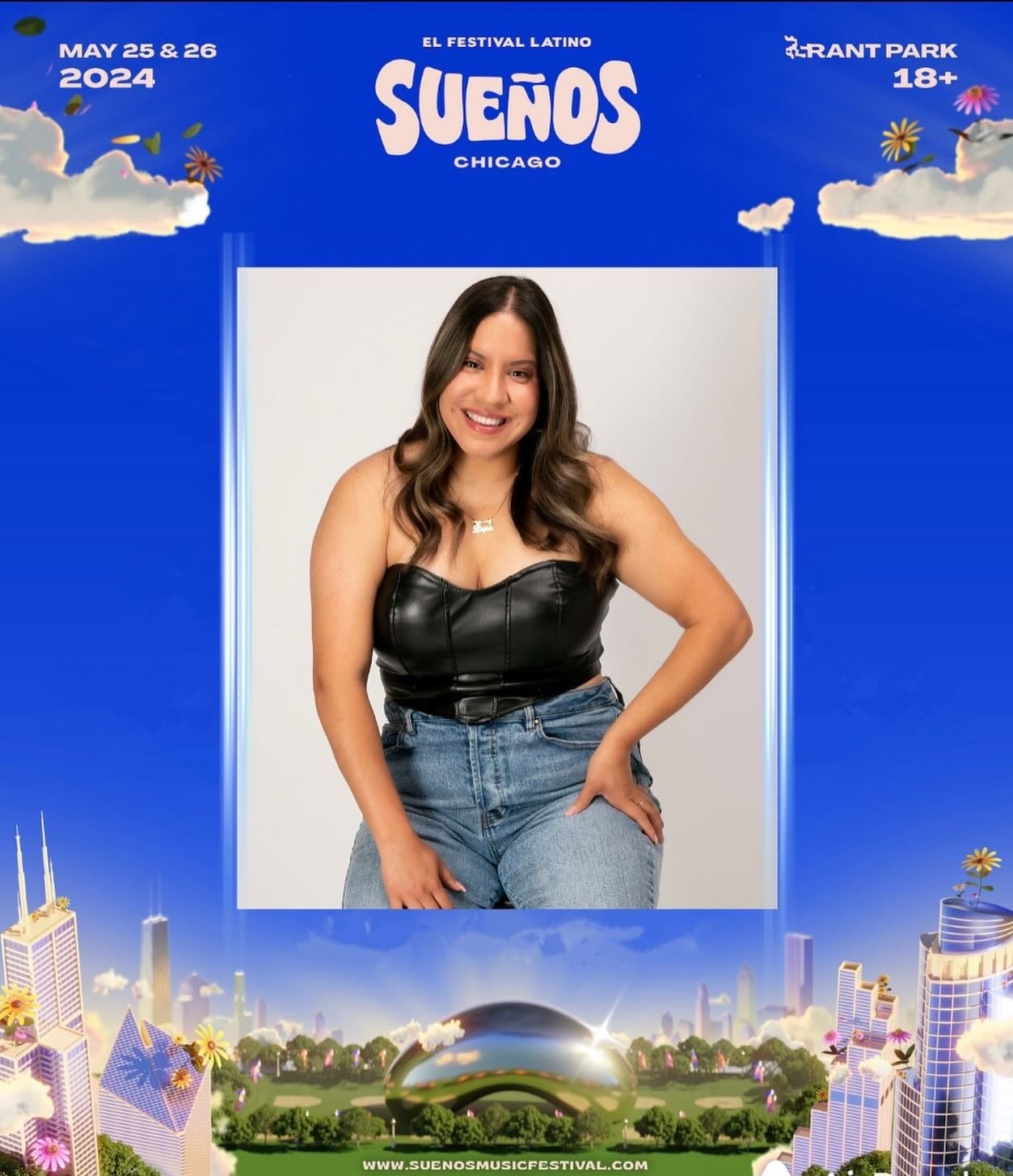 CHICAGO, see you next weekend for @suenosfestival 🤩 So excited to be covering el festival Latino with @rauwalejandro, @pesopluma, @maluma, @ivancornejoo and many more! 🌸