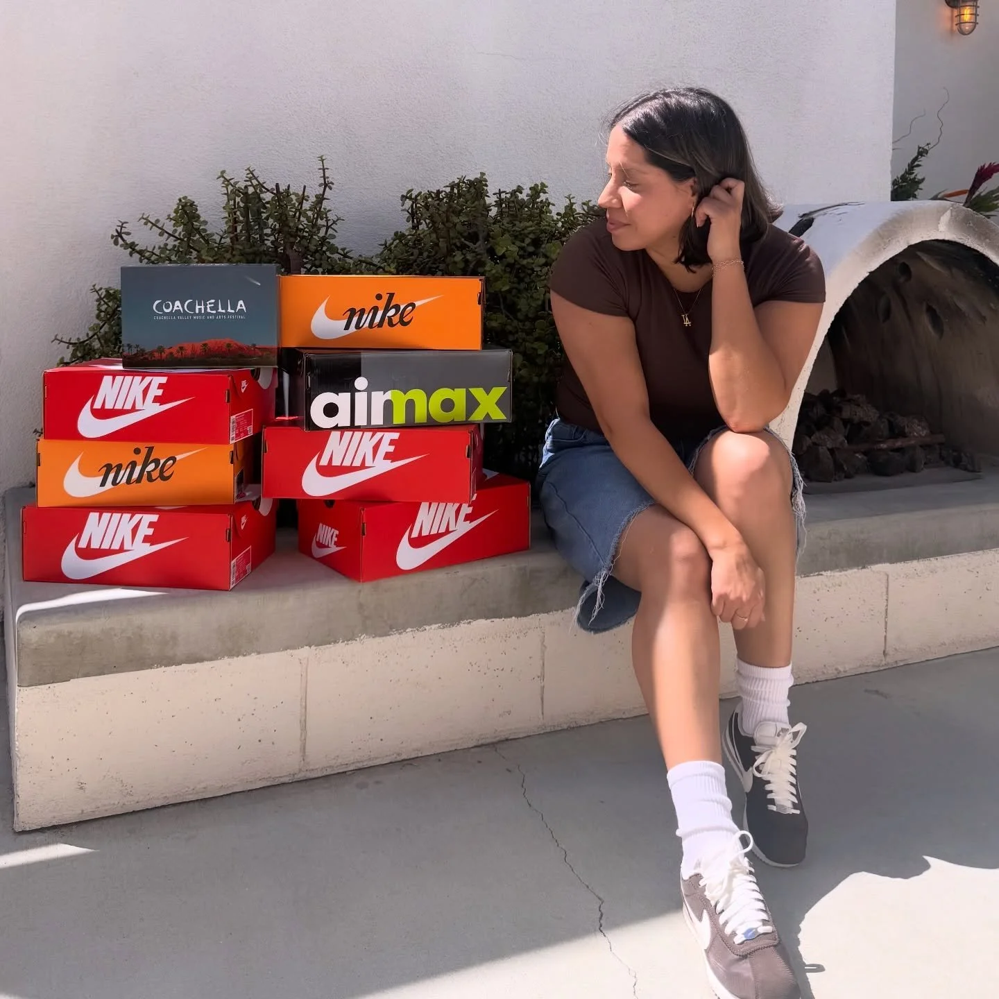 Stepped into the Nike Sport Style Studio for Coachella 🎡🌵🎶 They said come get festival ready the right way! 🤞🏽 Grateful for the invite + the fit upgrade! @nike @nikela 

#nike #nikestyle #coachella #coachella2026 #festivalfits