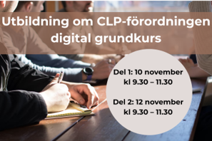 Utbildning om CLP-förordningen