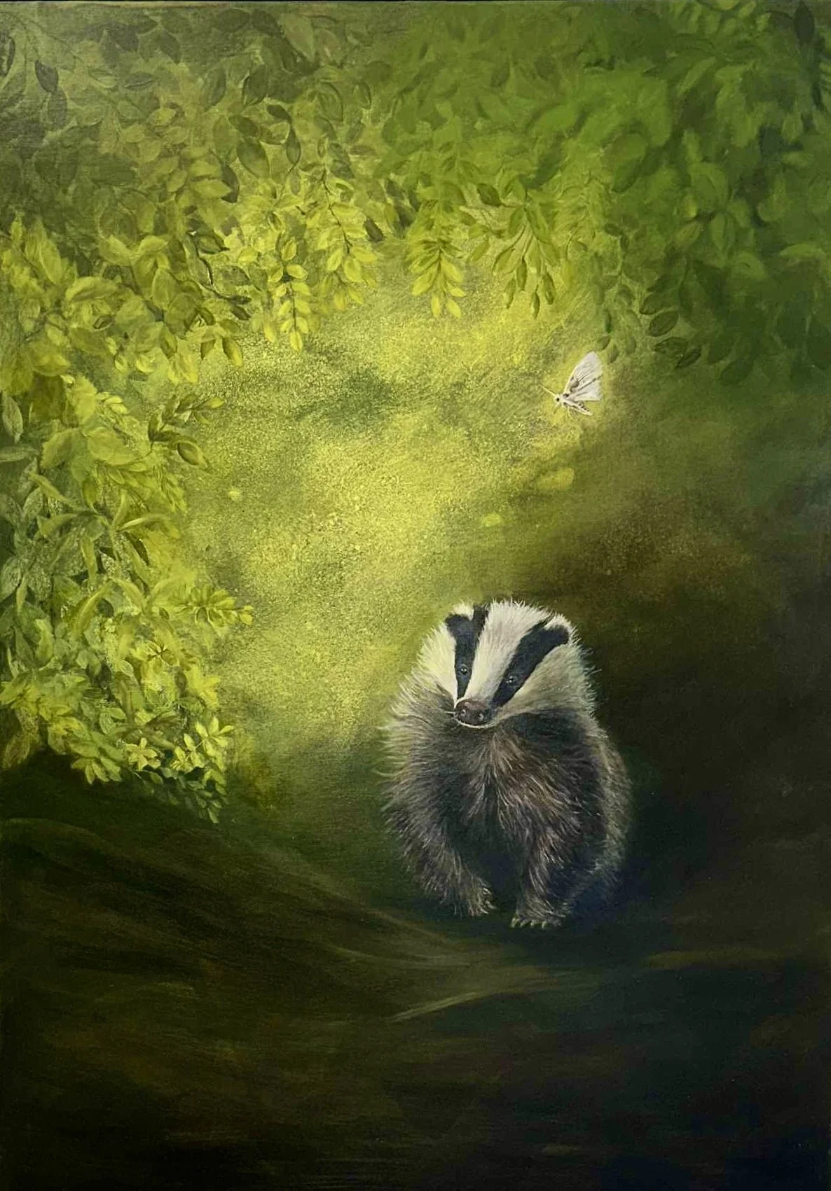 Title: Out of the darkness - oil on canvas 