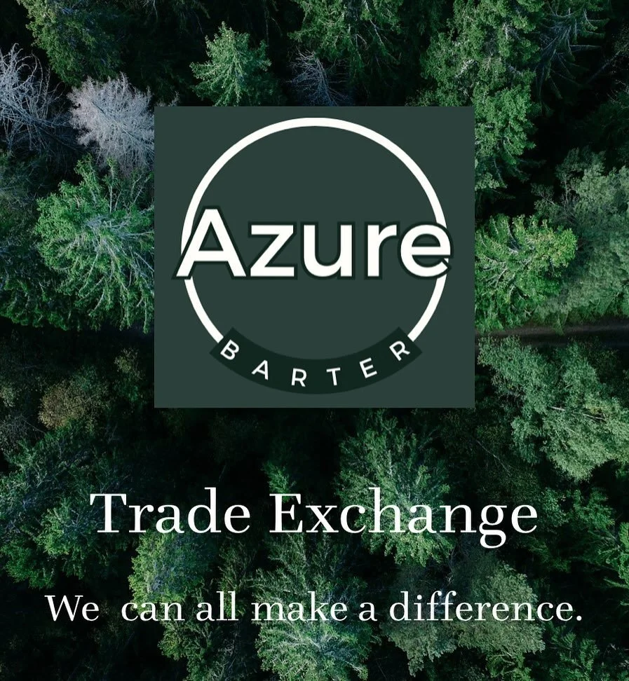🌟Discover the Benefits of Barter Trade!🌟

We&rsquo;re connecting individuals and businesses who are ready to trade their services, products, or talents. AZURE Barter is a great way to collaborate and grow your network without the need for cash!

Wh