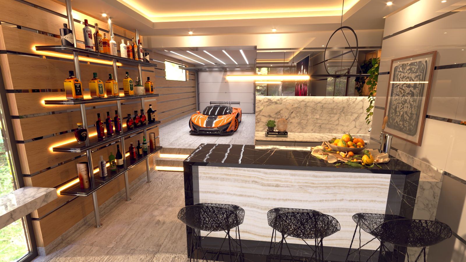 View From Pool Table To Garage.png