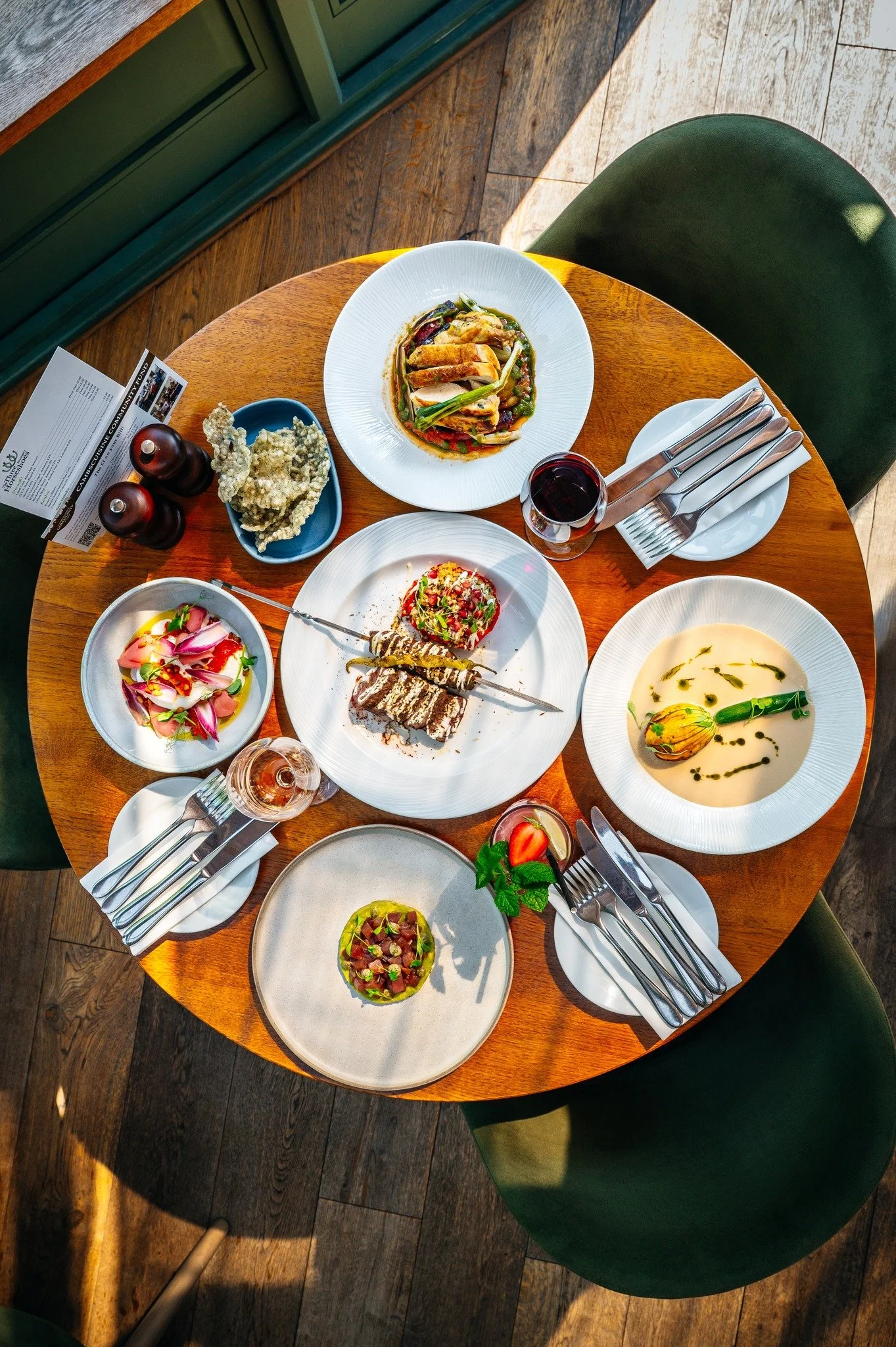 Mezze Night | Friday 26 June | &pound;68 per person

Settle in for an evening of Eastern Mediterranean flavours, live music and relaxed dining. 

Enjoy a tasting menu of sharing plates inspired by the vibrant food and hospitality of the region.

Book