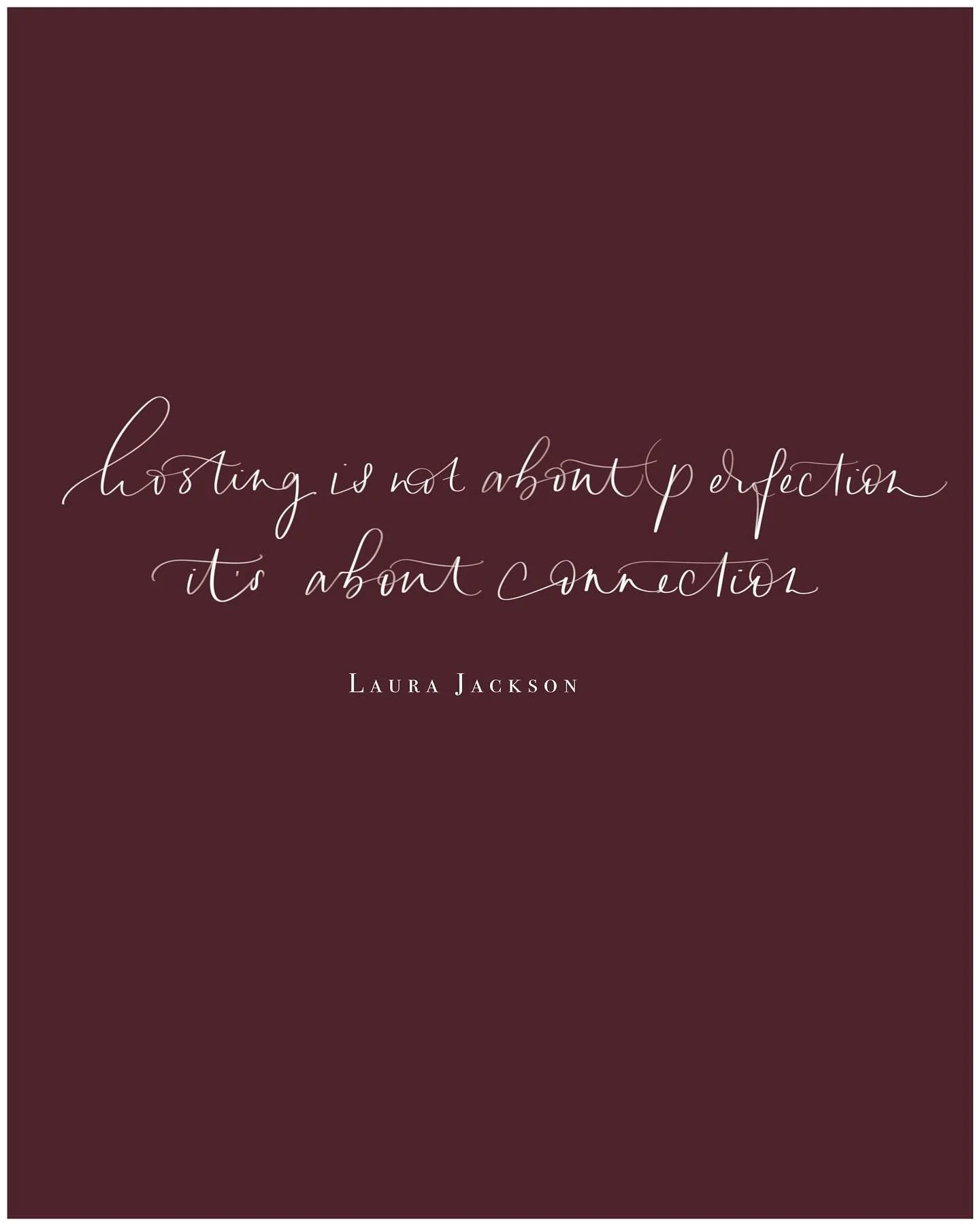 I absolutely love this quote by @iamlaurajackson. I think it sums up perfectly everything that hosting should be about. Let yourself have fun with the details. It&rsquo;s all those extra touches that mean so much to people-  like the handwritten plac