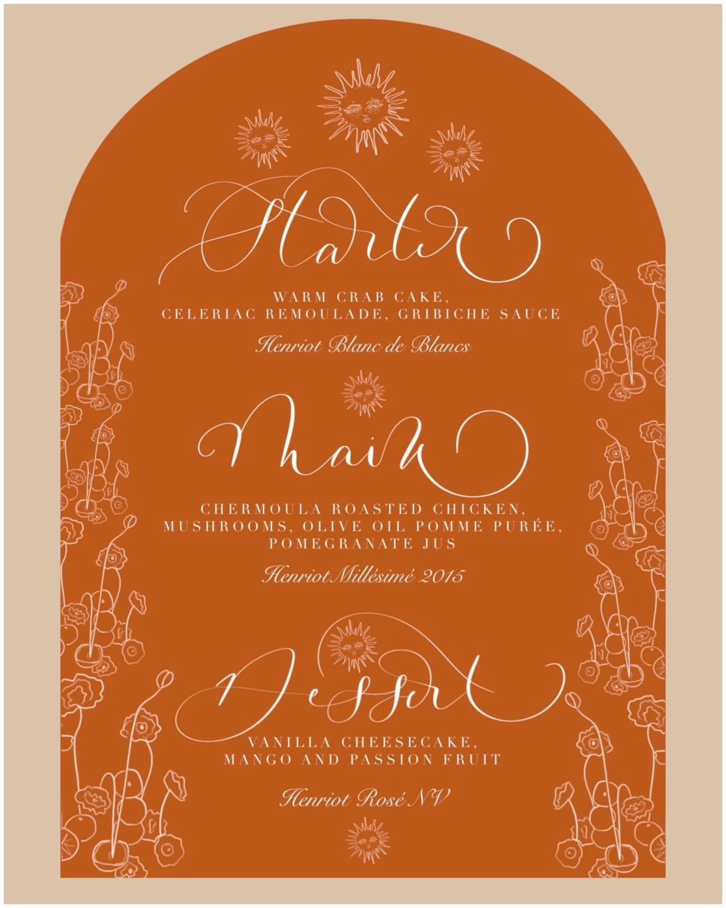 What an honour and a delight to design menus for @roxienafousi &amp; @theweddingedition_ for their intimate lunch following Roxie&rsquo;s workshop, a discussion around Manifest: 7 Steps to Living Your Best Life. From the moment the brief came through