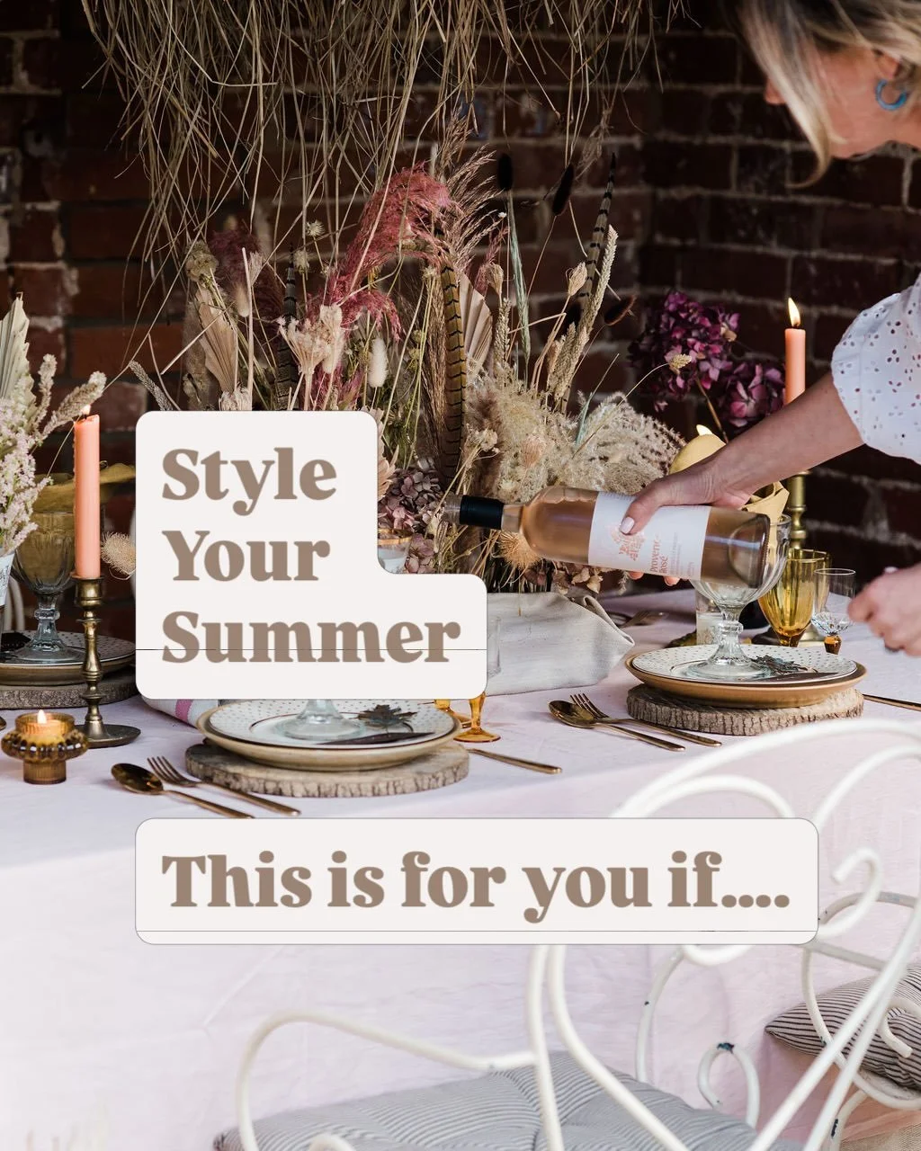 Are you ready to Style Your Summer? 
@jem_sawyer &amp; I are so excited to welcome you into our worlds for a blissful day of creativity, inspiration and knowledge sharing, working with our absolute favourite local makers and showing you how you can h