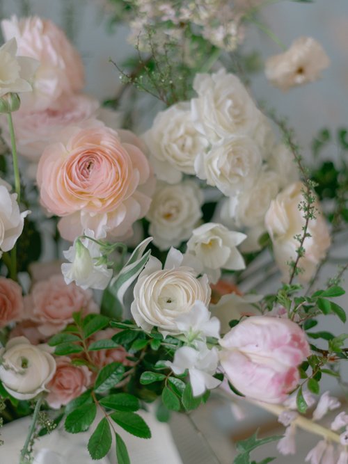 Delicate Spring Florals For A Pynes House Wedding | VERVAIN