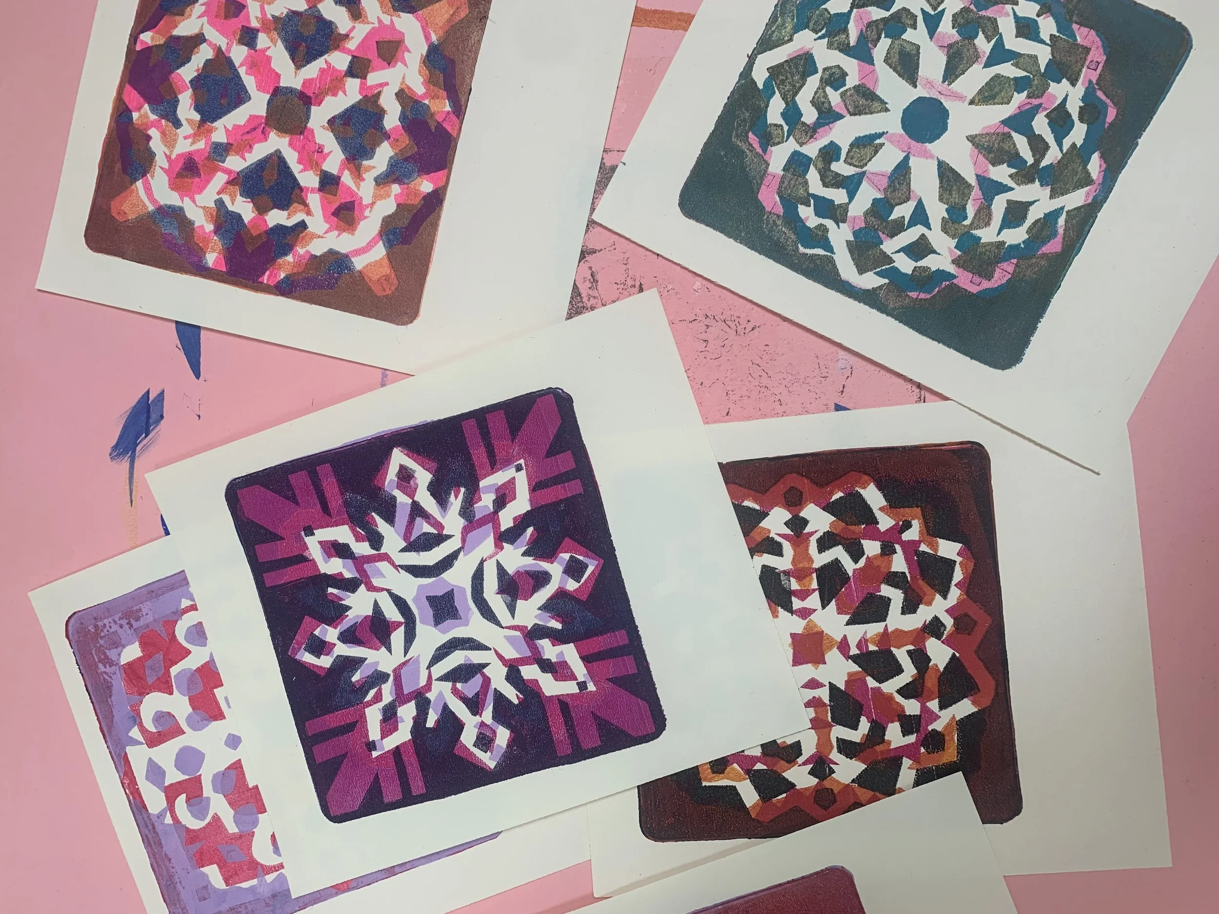 THE GELLI PRINTED SNOWFLAKE