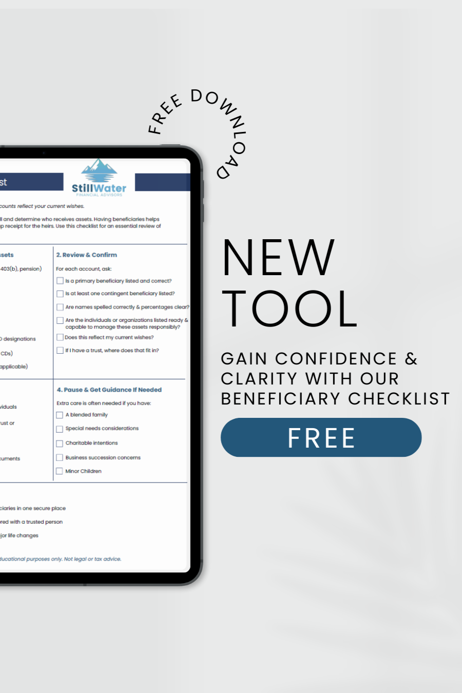 Beneficiary Checklist