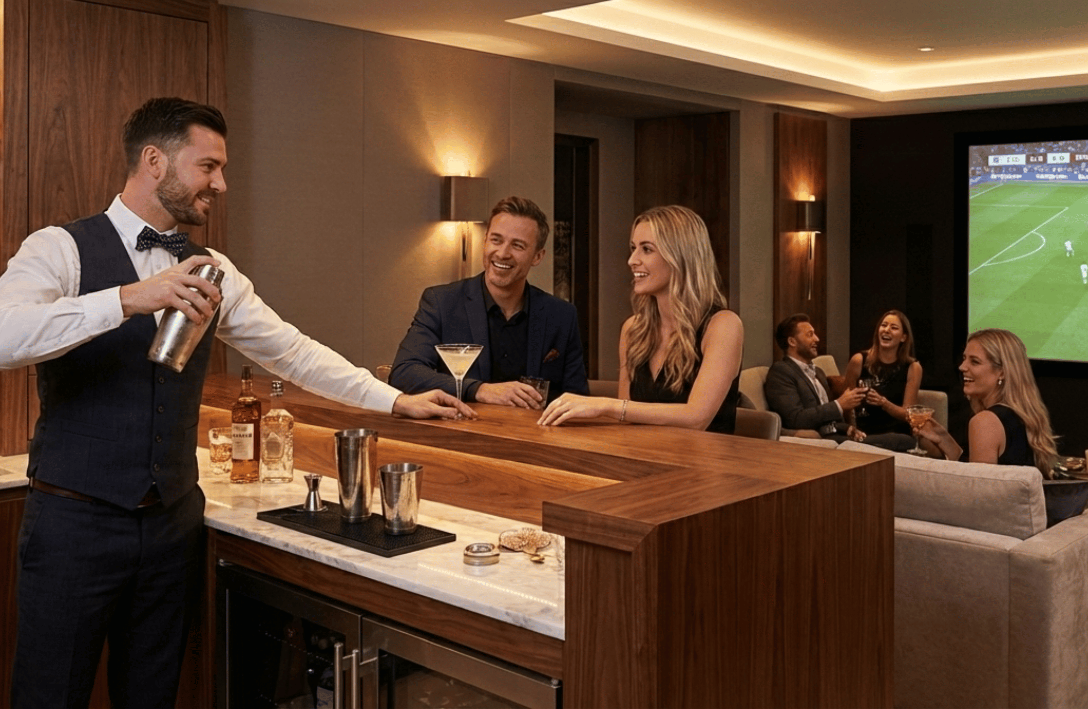 Game Night &amp; Sports Screening Parties: How a Private Bartender Keeps Guests Engaged