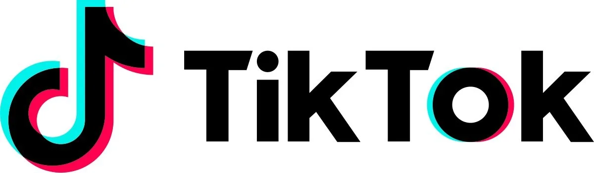 TikTok logo with icon and text