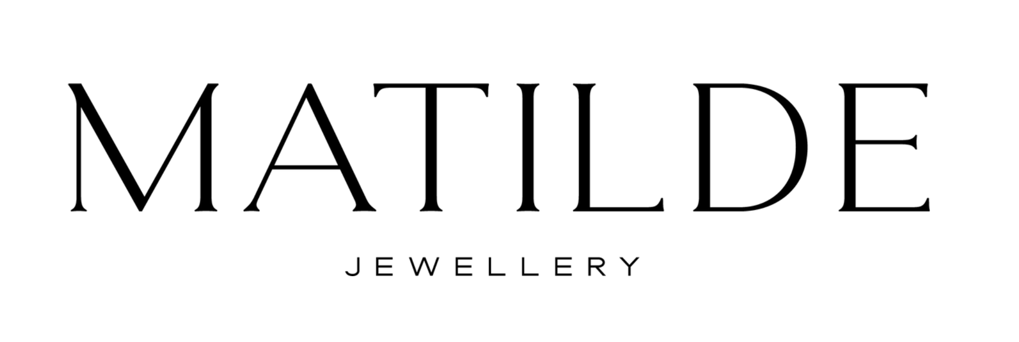 Matilde Jewellery logo with black text on a white background.