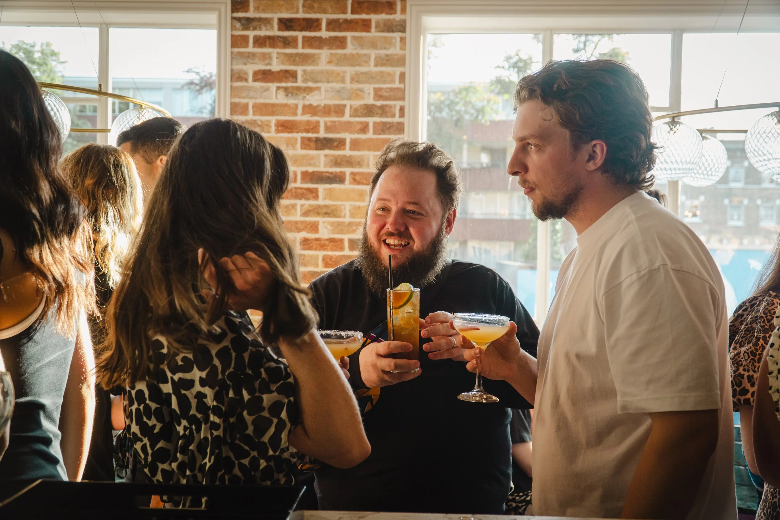 Cocktail bar hire for house party creating intimate social connection among guests.