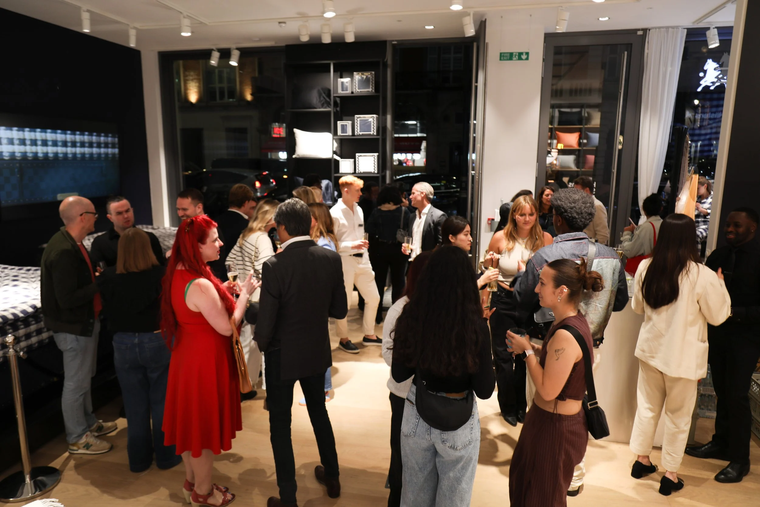 Corporate cocktail bar hire encouraging natural interaction at networking event.