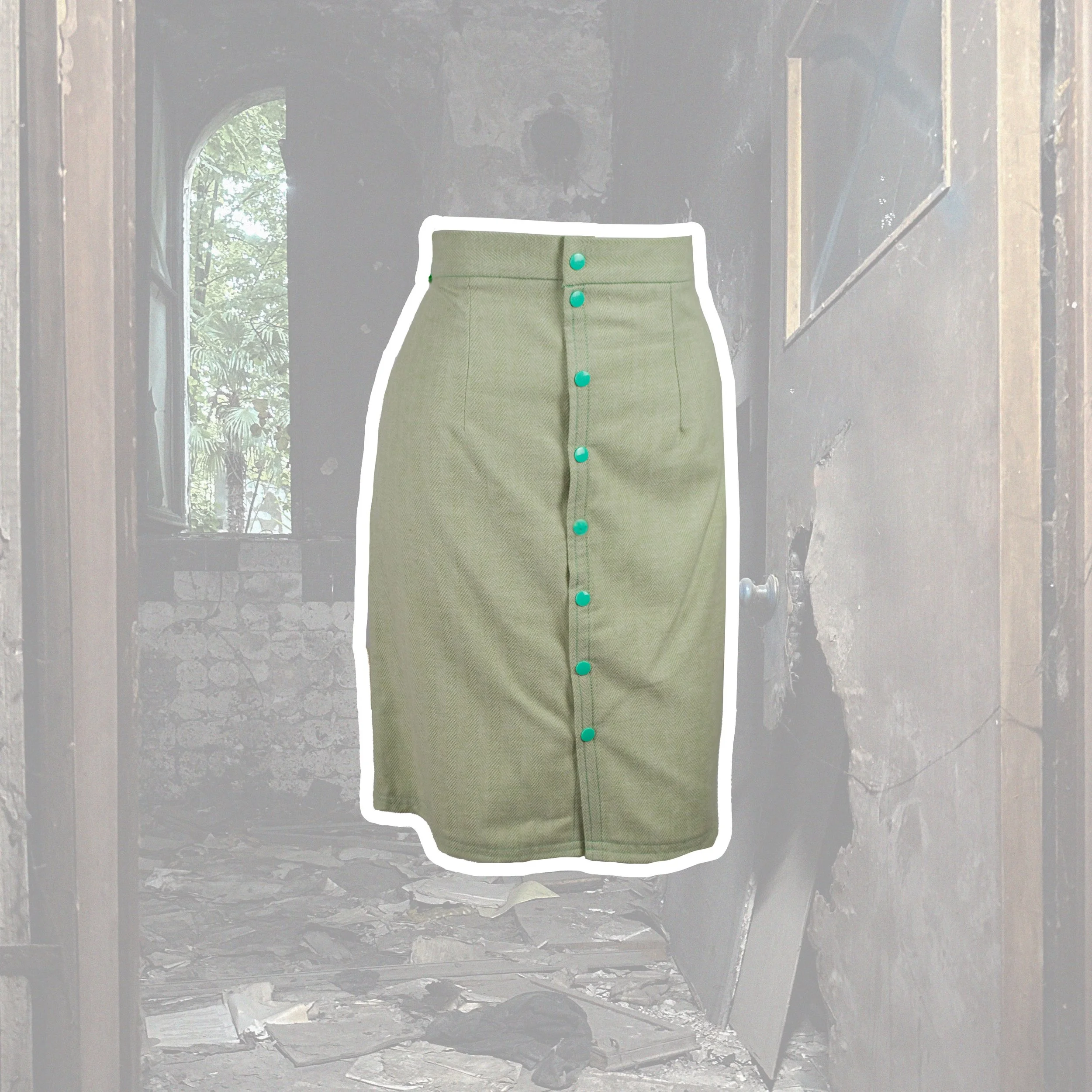 "Sterile Behavior" Corseted Skirt