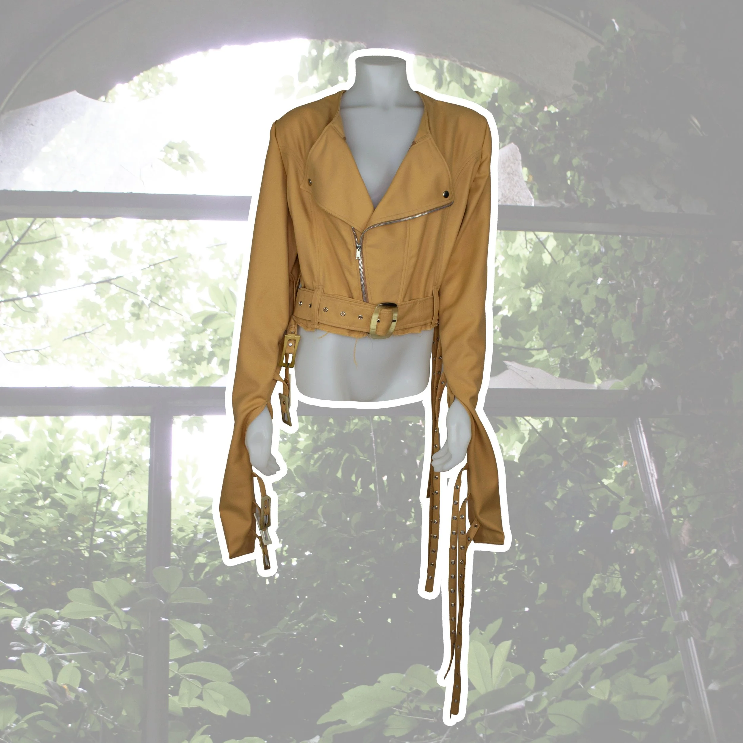 "Take Me Back" Fringed Chiodo Jacket