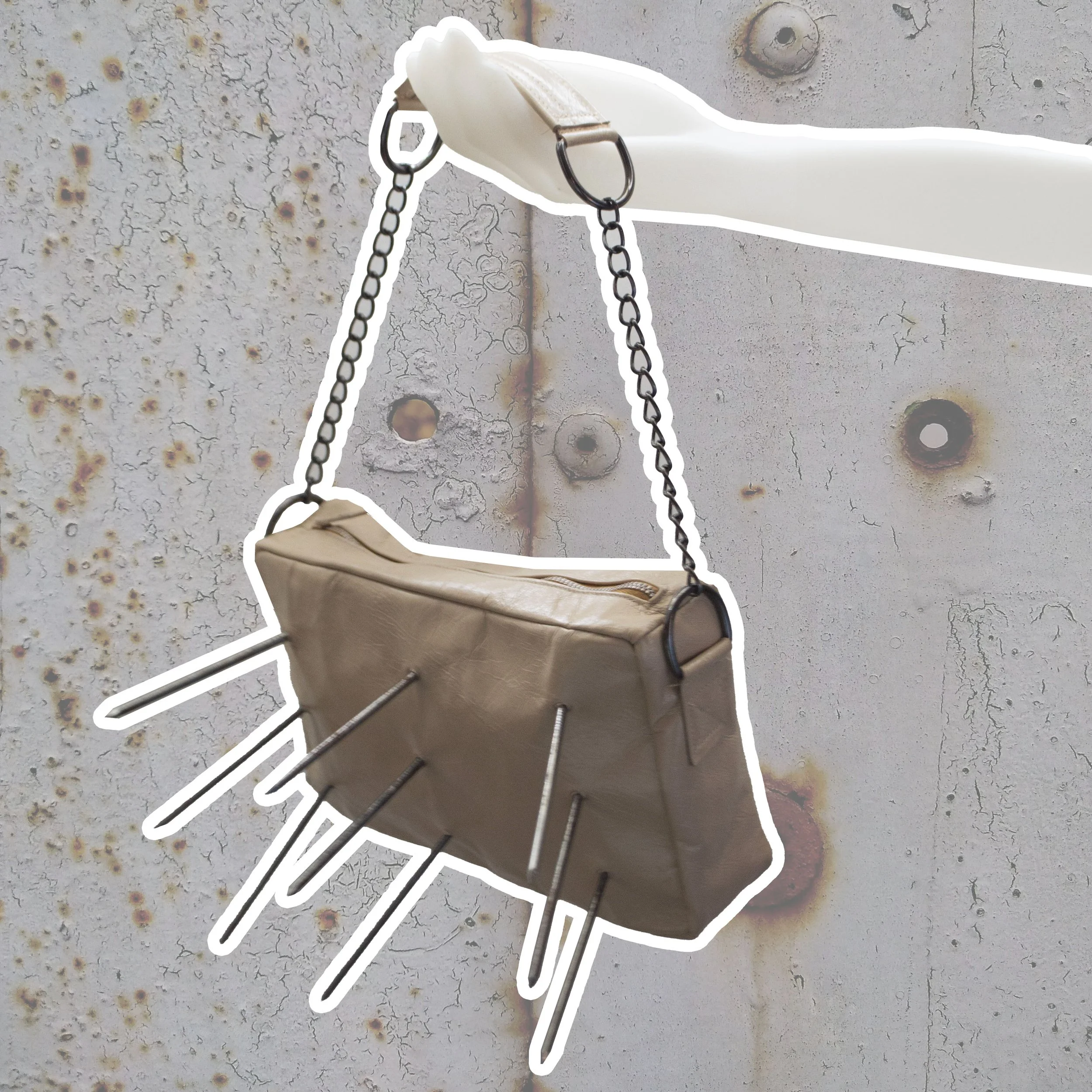 "Nailed it!" leather* handbag