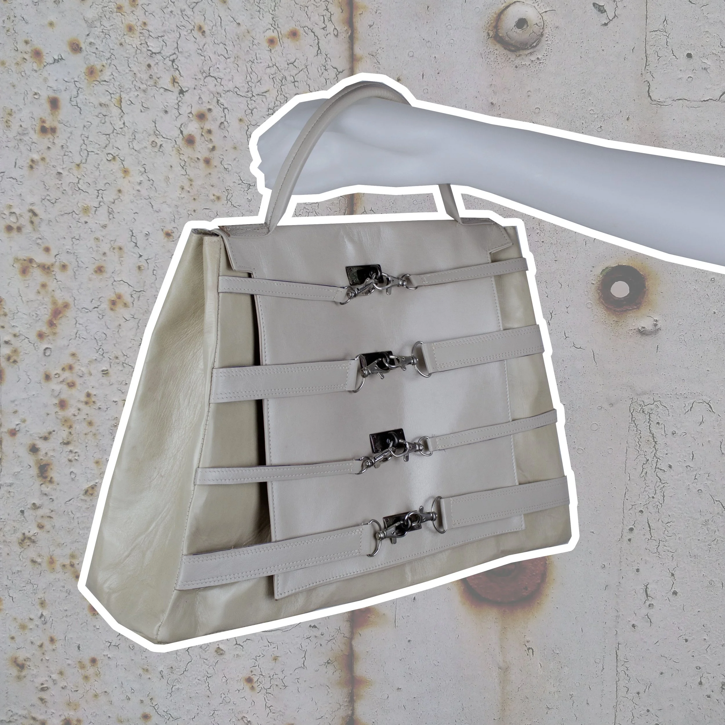 "Kelly goes asylum" leather* Handbag