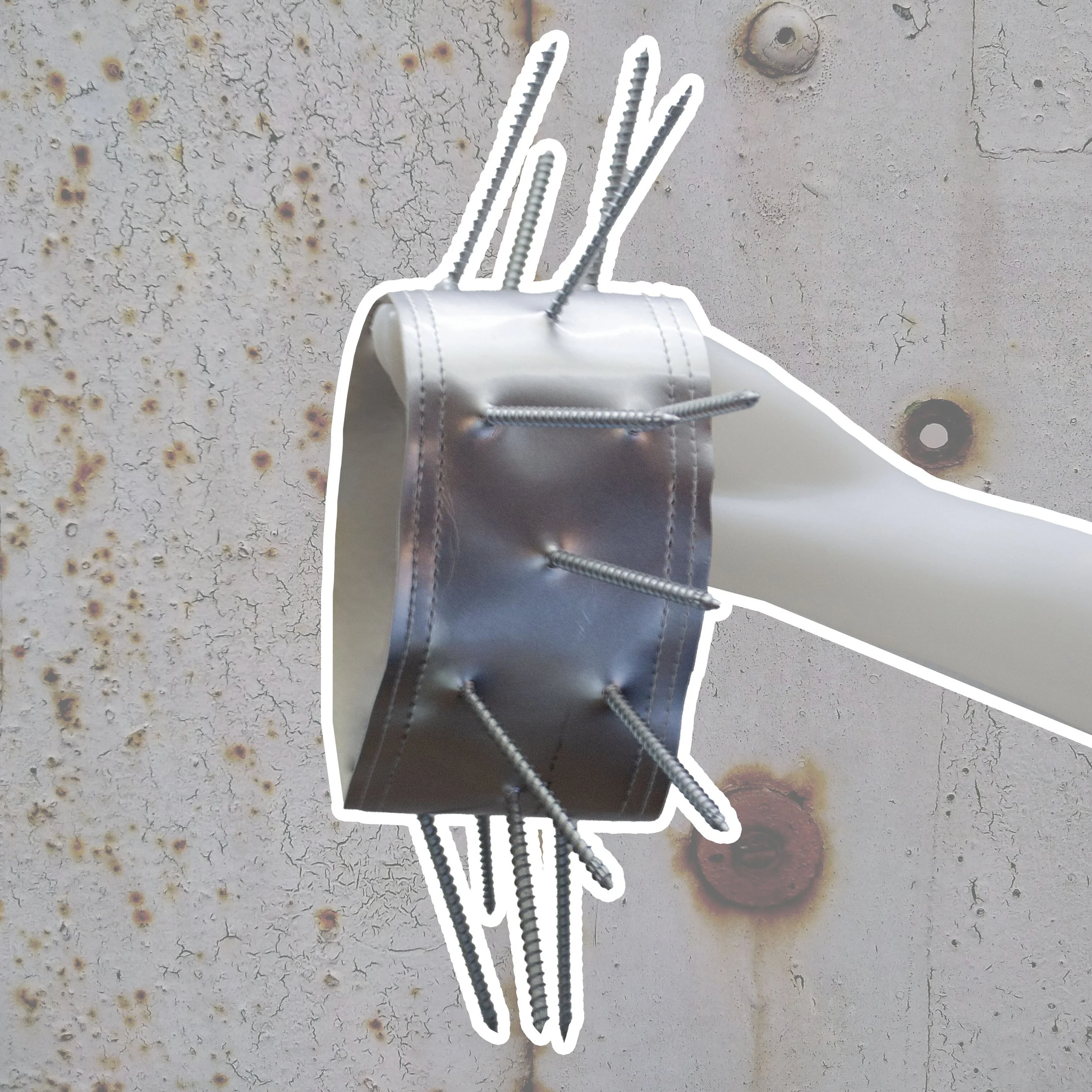 "Twisted Behavior" Silver Chocker