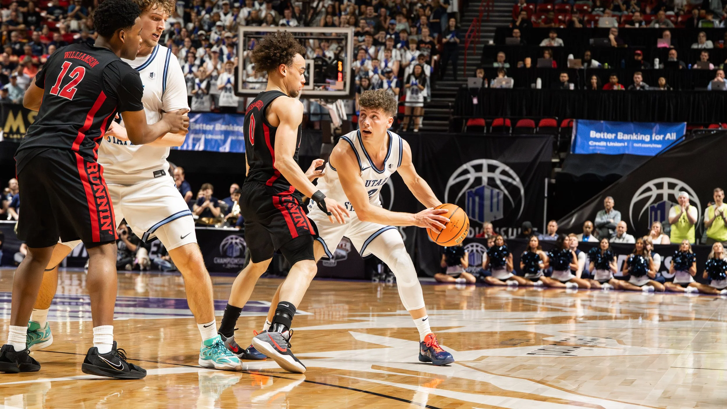 Utah State Runs Runnin’ Rebels Off the Floor in Quarterfinal of Mountain West Conference Tournament