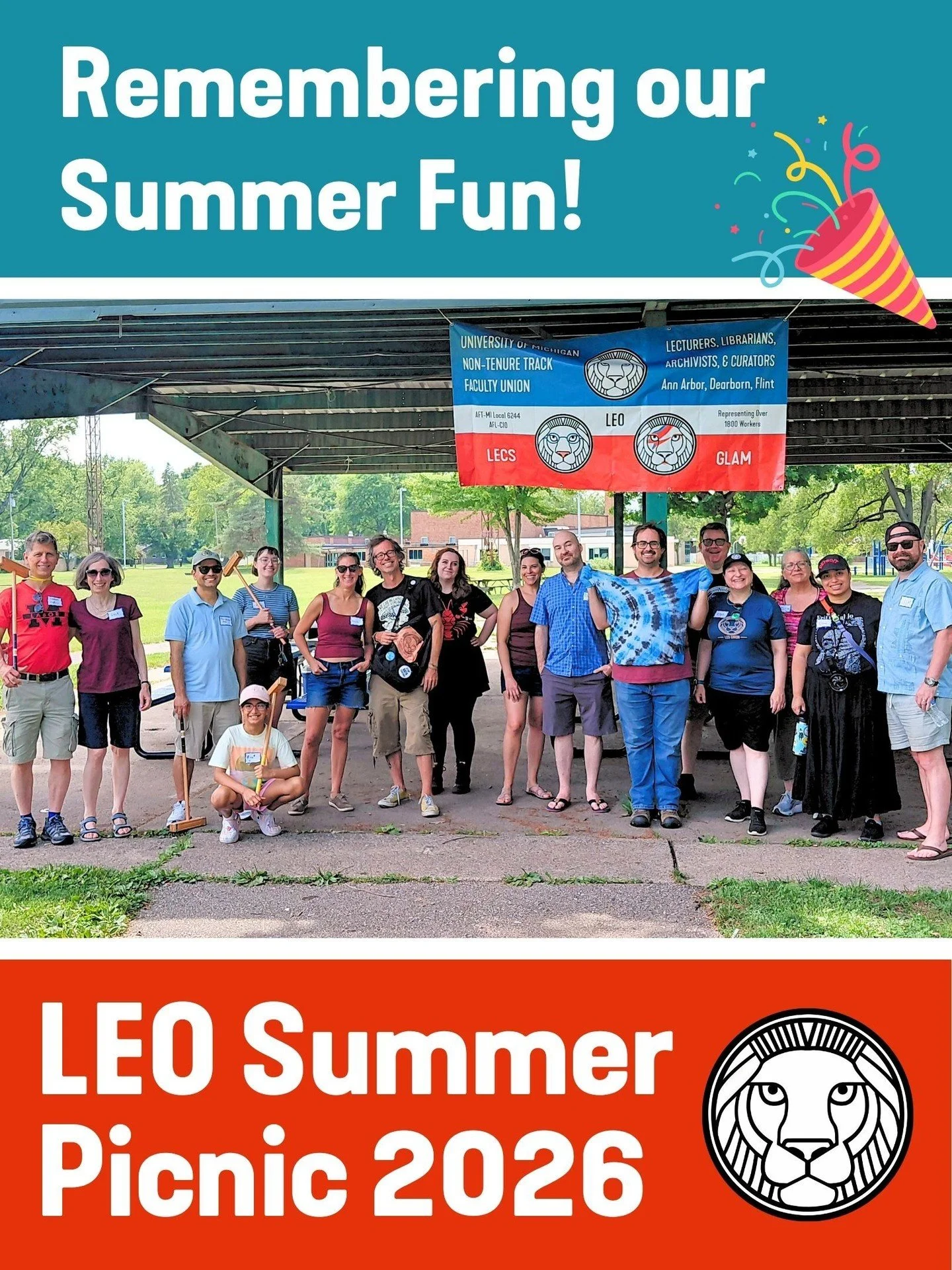 Summer's almost over and the Fall term is about to start (🙀), so we wanted to remember the fun times we had at our union picnic in July playing games, eating food, and doing tie-dye! 

Check out the LEO Calendar for future events! https://www.leouni