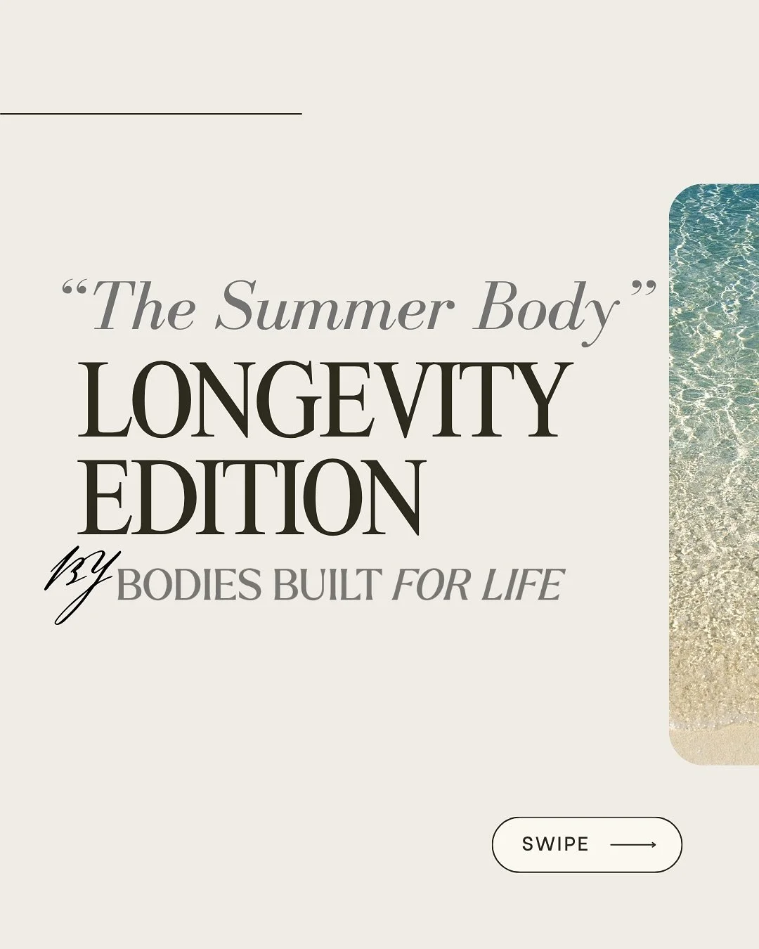 Feeling confident in your swimsuit is a huge win and aesthetic goals greatly matter, because when you look good, you naturally feel good! 

But the real magic is when those changes ripple into every part of your life: more energy, better movement, st