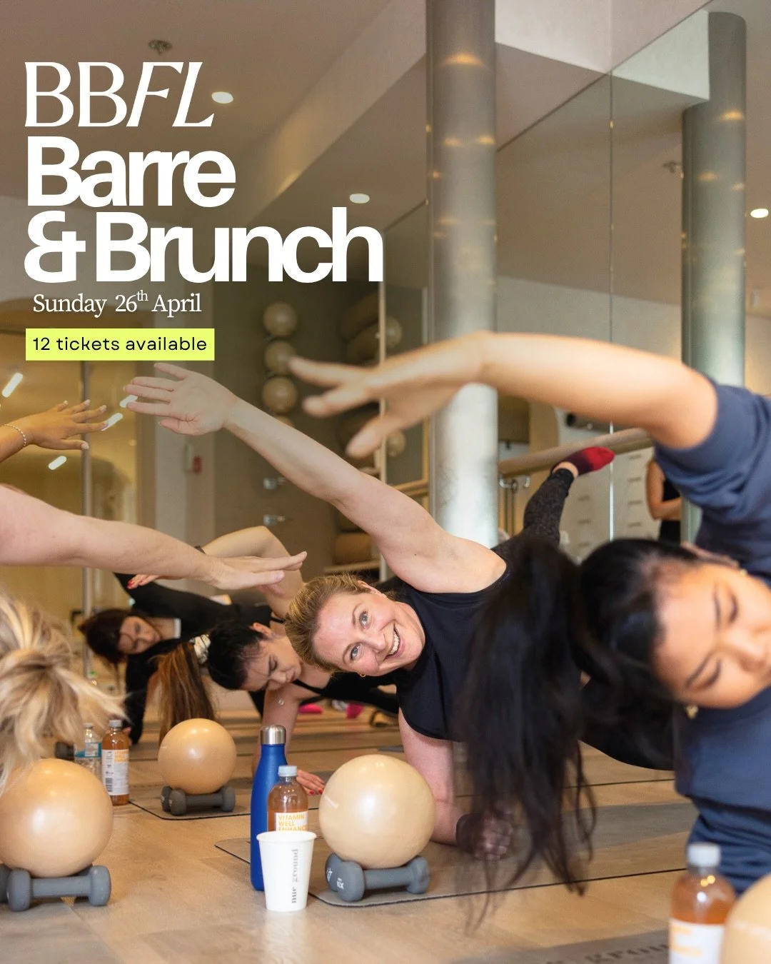 April Barre &amp; Brunch tickets on sale now!
⁣⁣⁣⁣⁣⁣⁣
Come and celebrate 10 years of teaching group fitness with BBFL founder Charlotte at our Barre &amp; Brunch event at the gorgeous @nuegroundstudio and @nueground caf&eacute; on 26th April!
⁣⁣⁣⁣
Jo