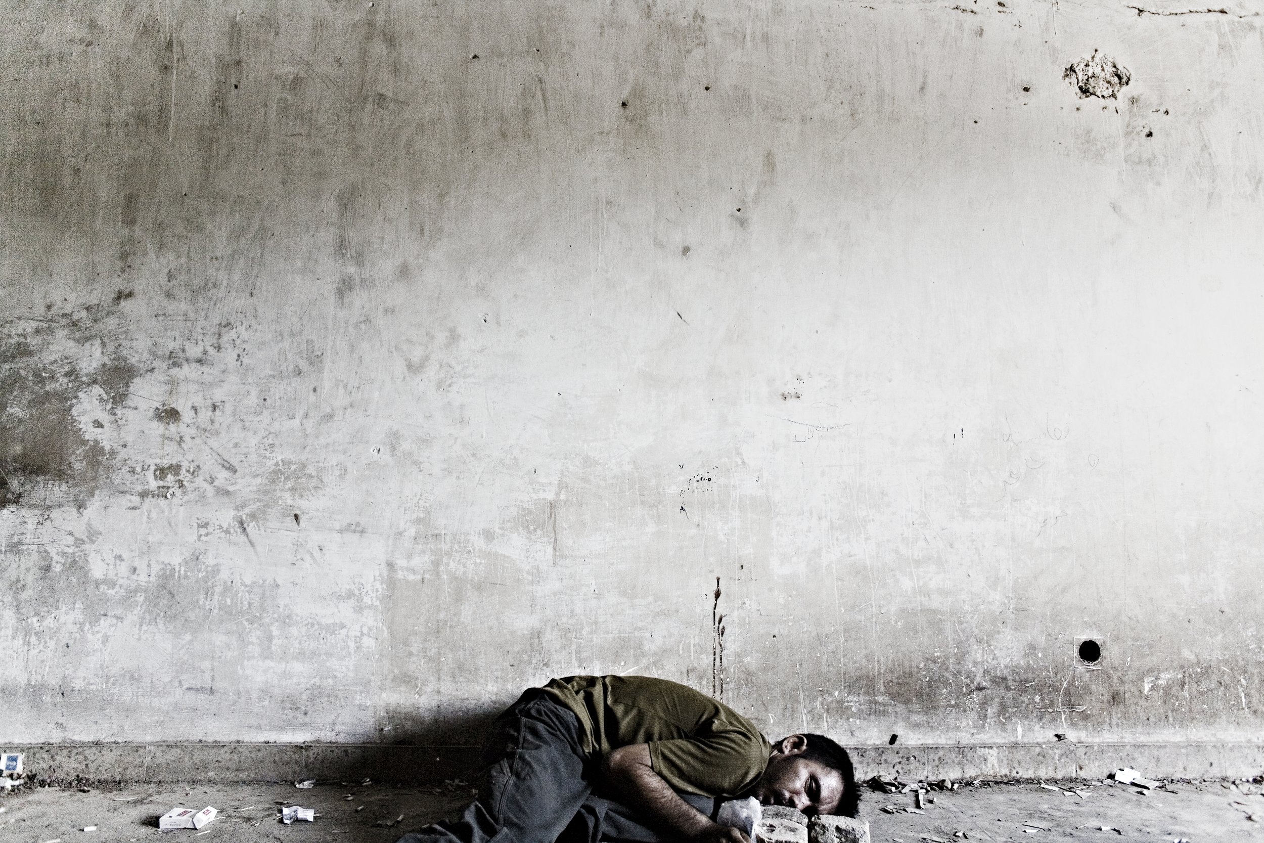 Drug addict. Kabul, Afghanistan, 2008