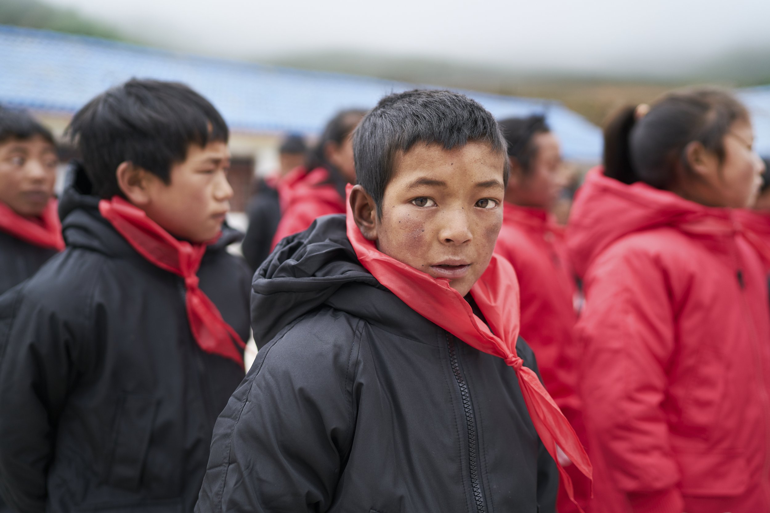 Yi students at school. Liangshan, China, 2019