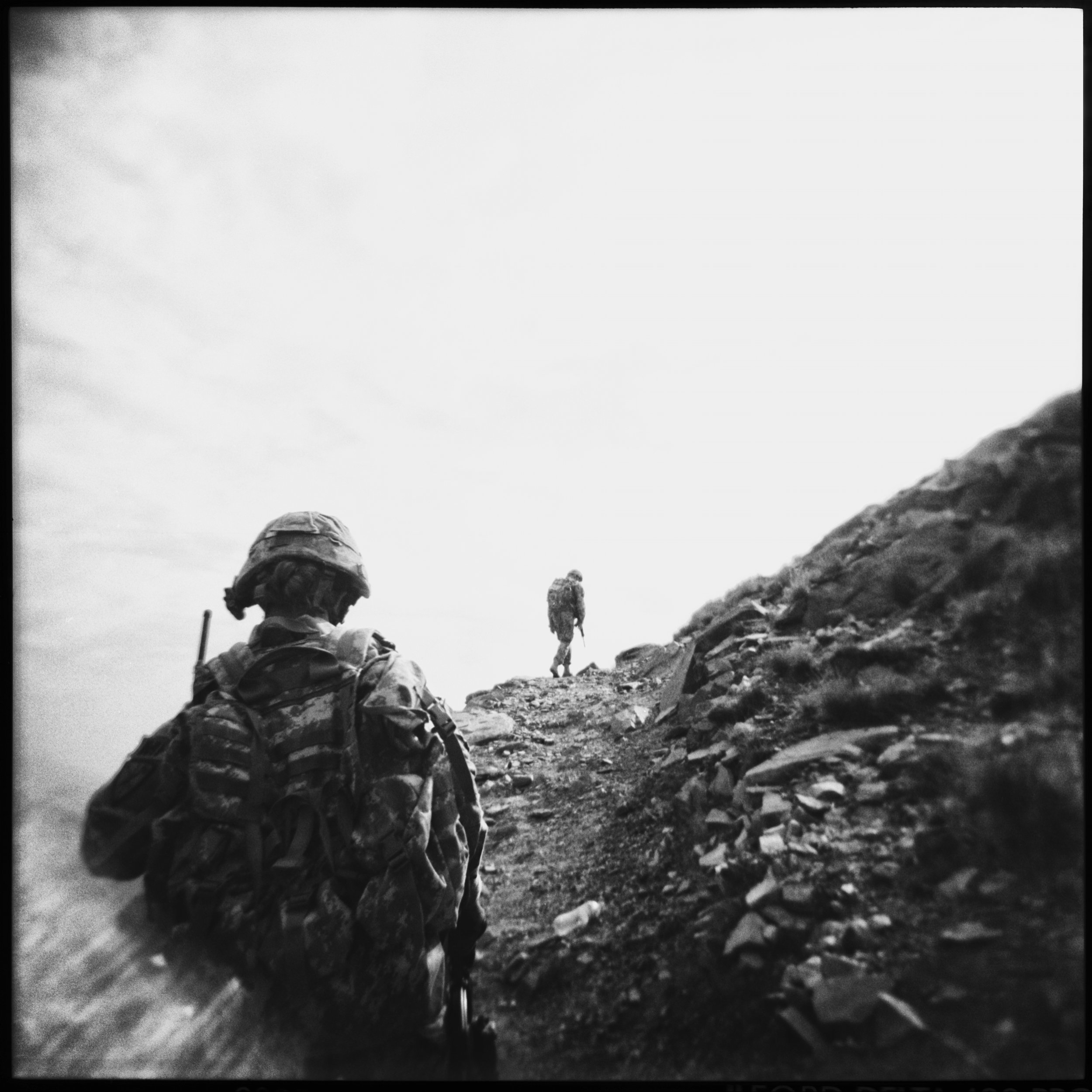 American soldiers on patrol. Kunar, Afghanistan, 2009