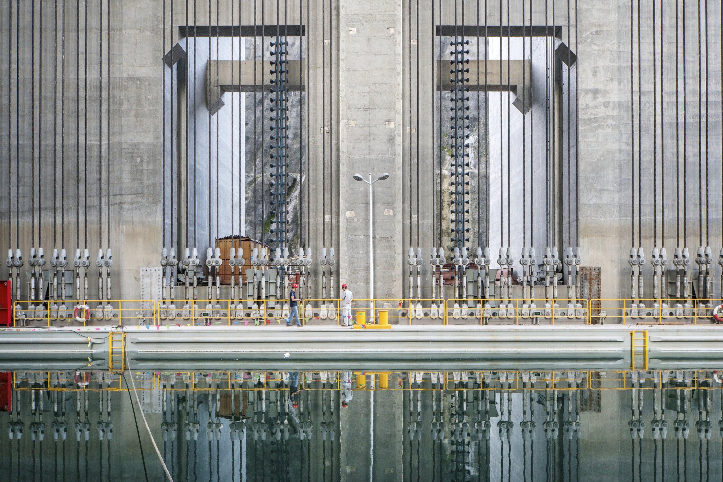 Ship elevator at the Three Gorges Dam. China, 2015