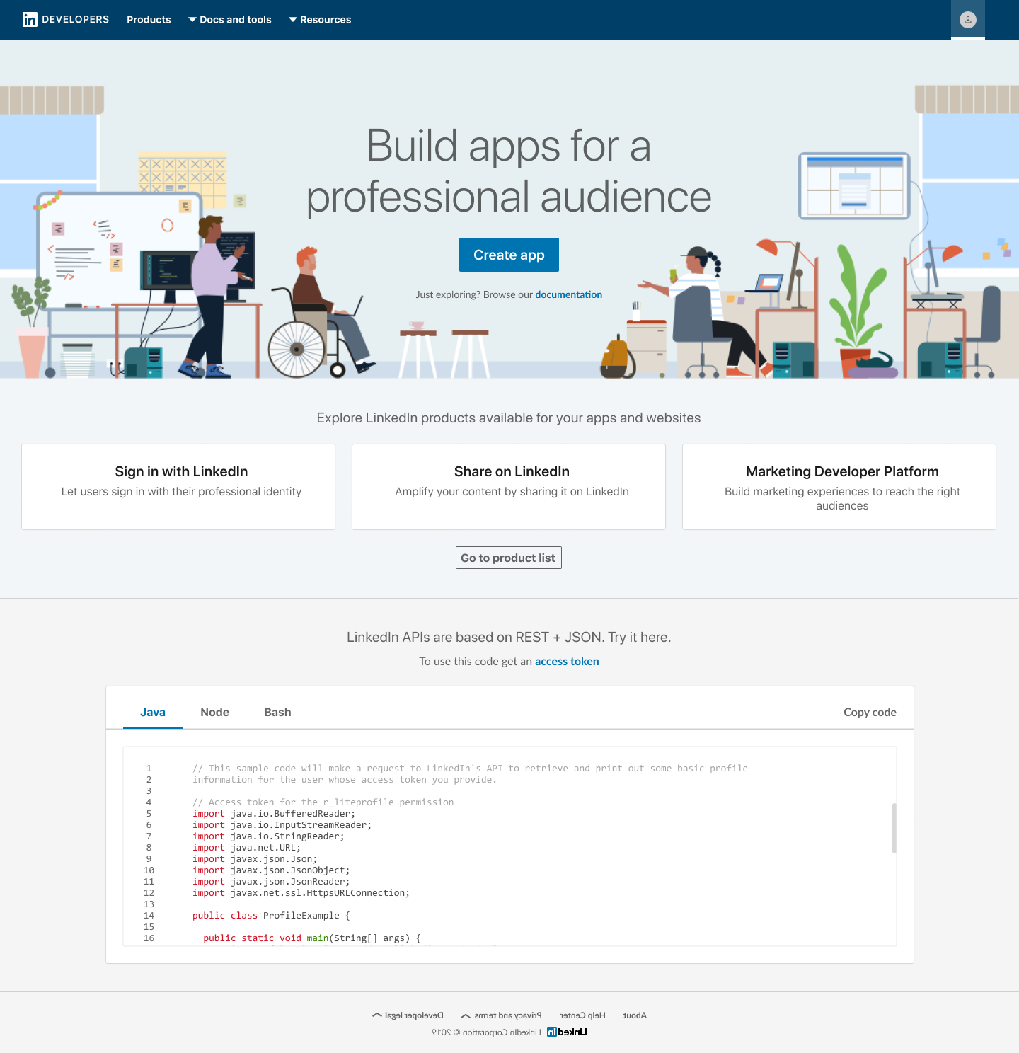 The existing homepage with just three product cards