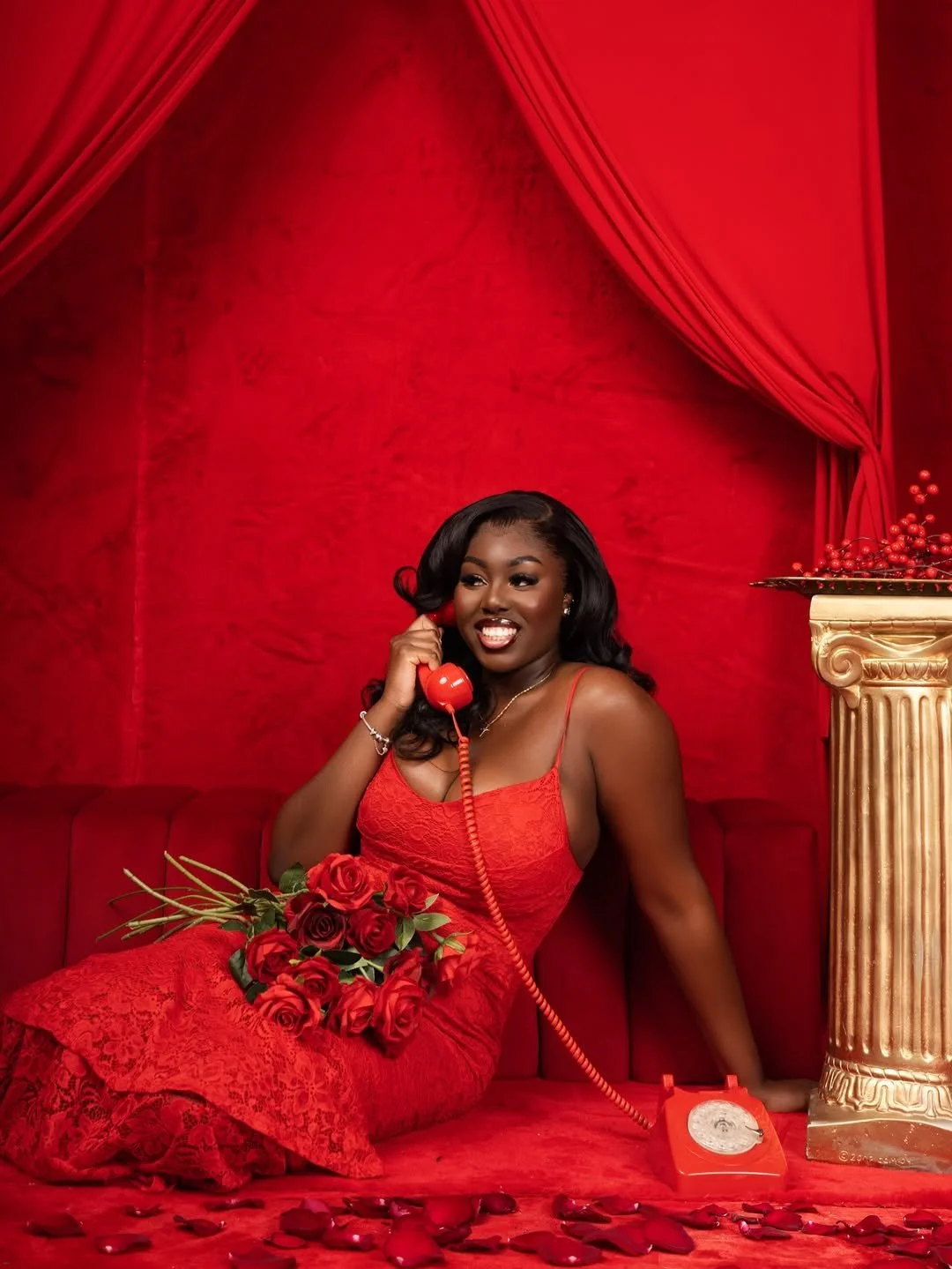 Themed styled photoshoot at a fashion photography studio in Newark NJ