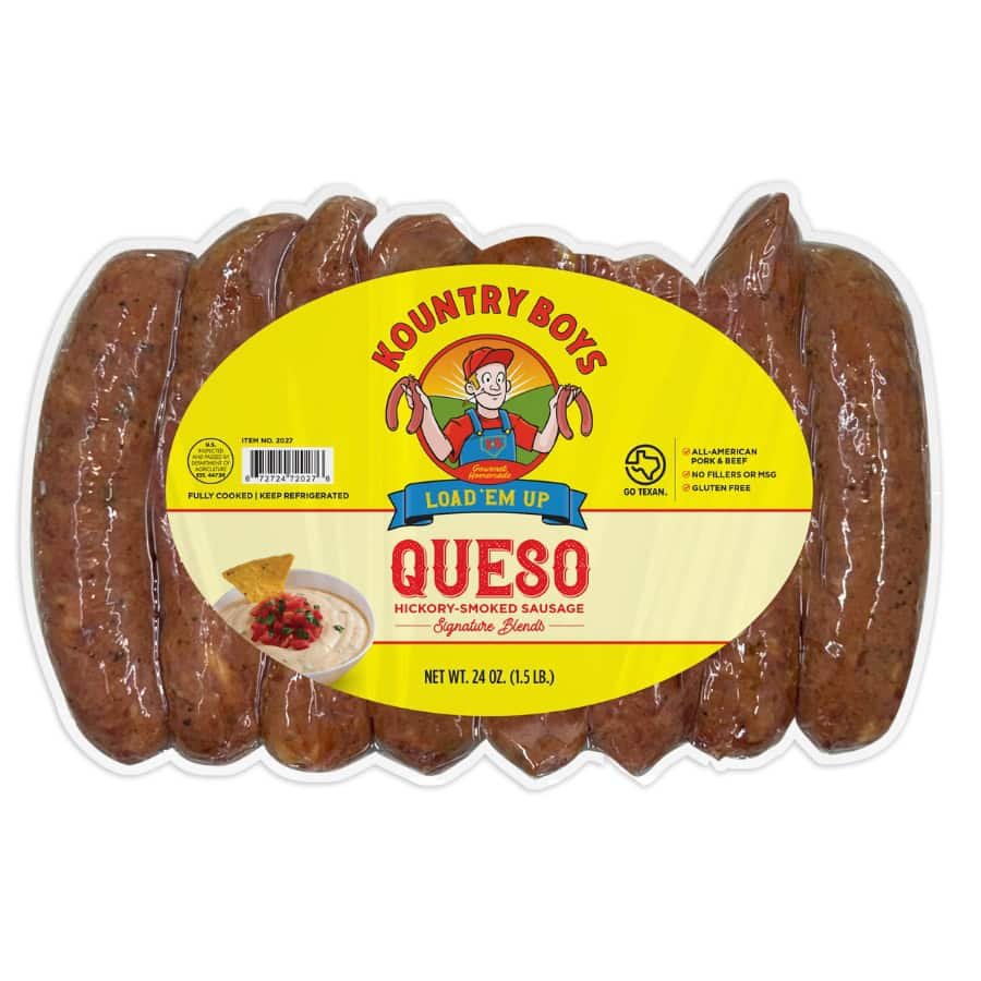 NEW! Queso Sausage (12 lb case)