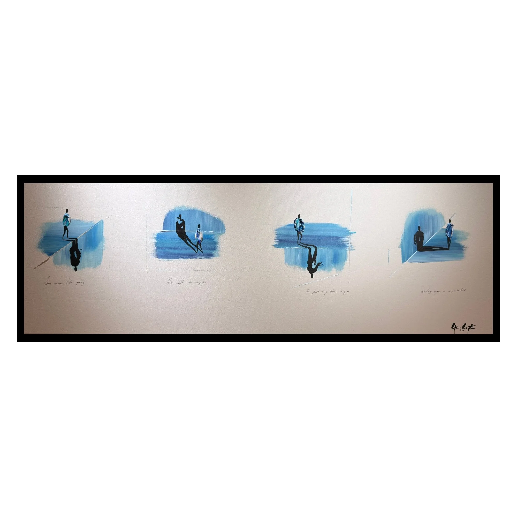 A Quiet Agreement with Memory, 50x150 cm