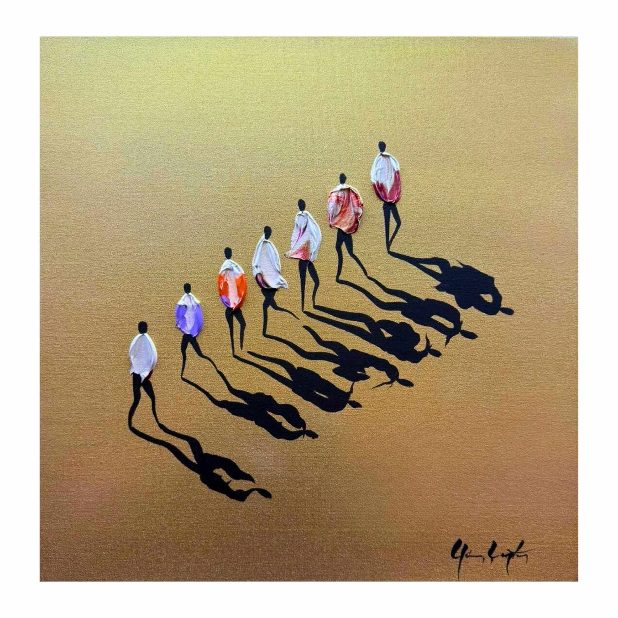 Leaving the Past, 50x50 cm