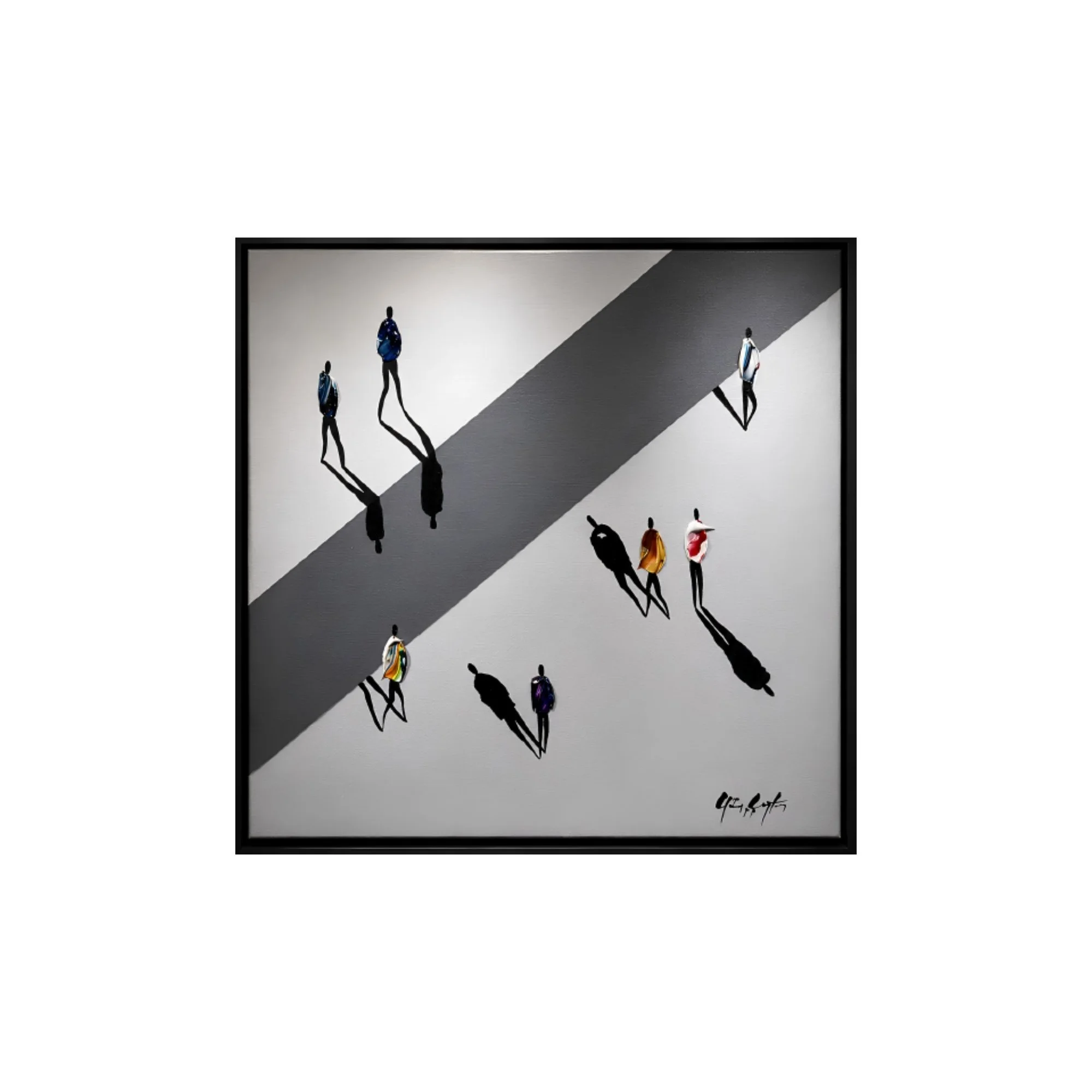 Beyond the Line, 50x50 cm
