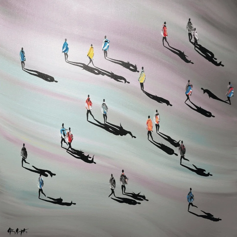 Flow, 90x90 cm