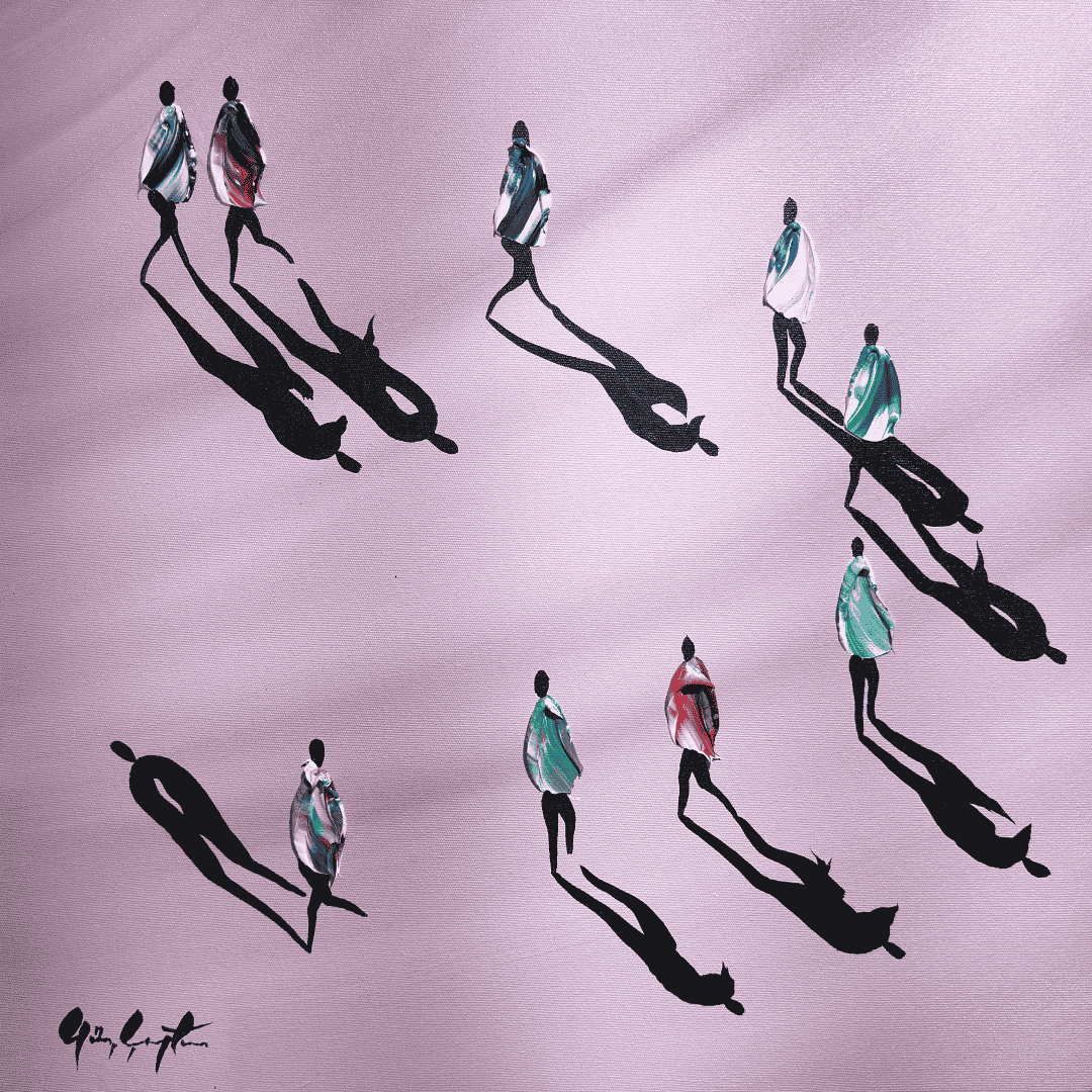 Finding Your Own, 80x80 cm