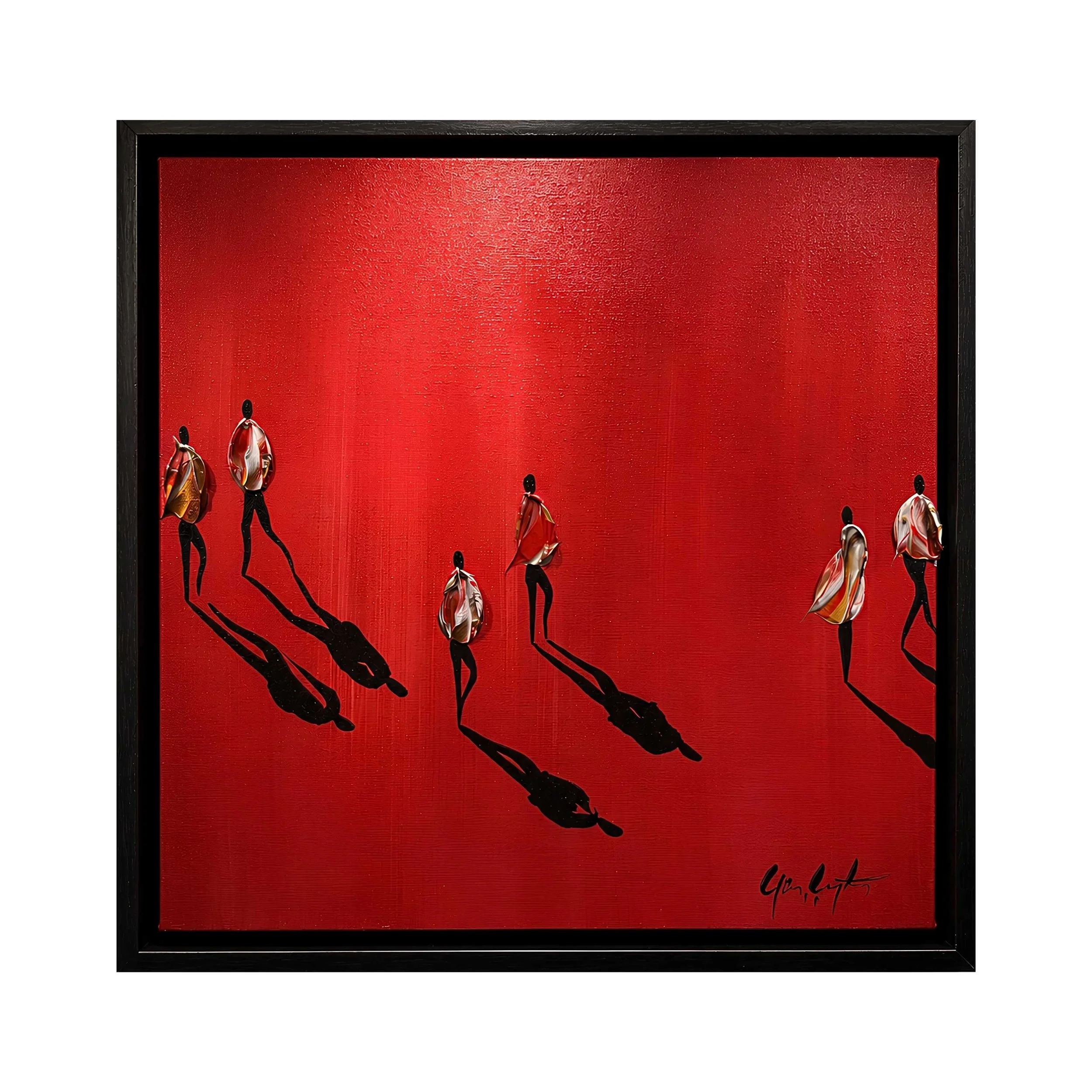 Walking Side by Side, 50x50 cm